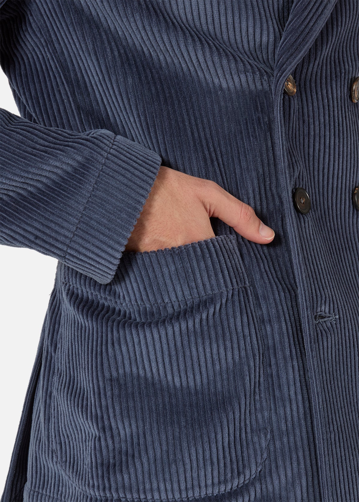 Aansonia Cotton Corduroy Jacket Blue Coats &