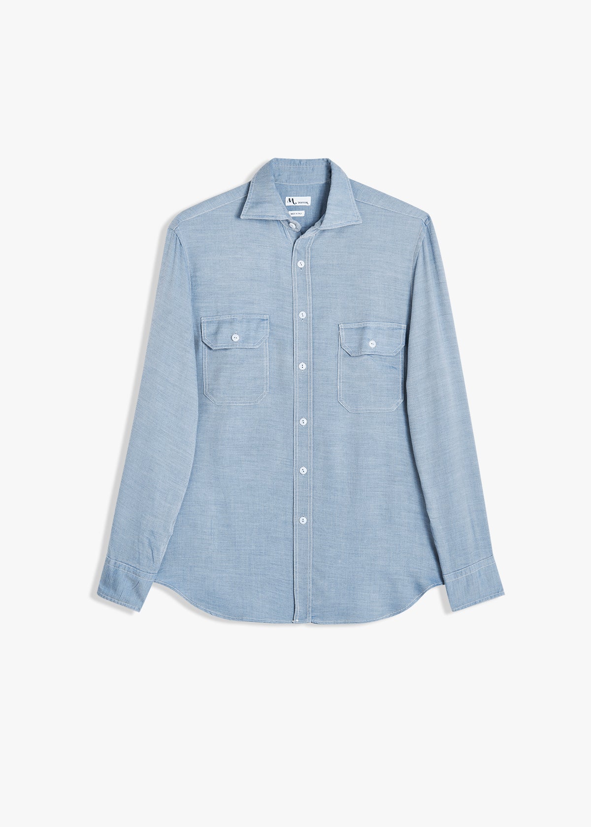 Aantero Double-Pockets Shirt Lightblue