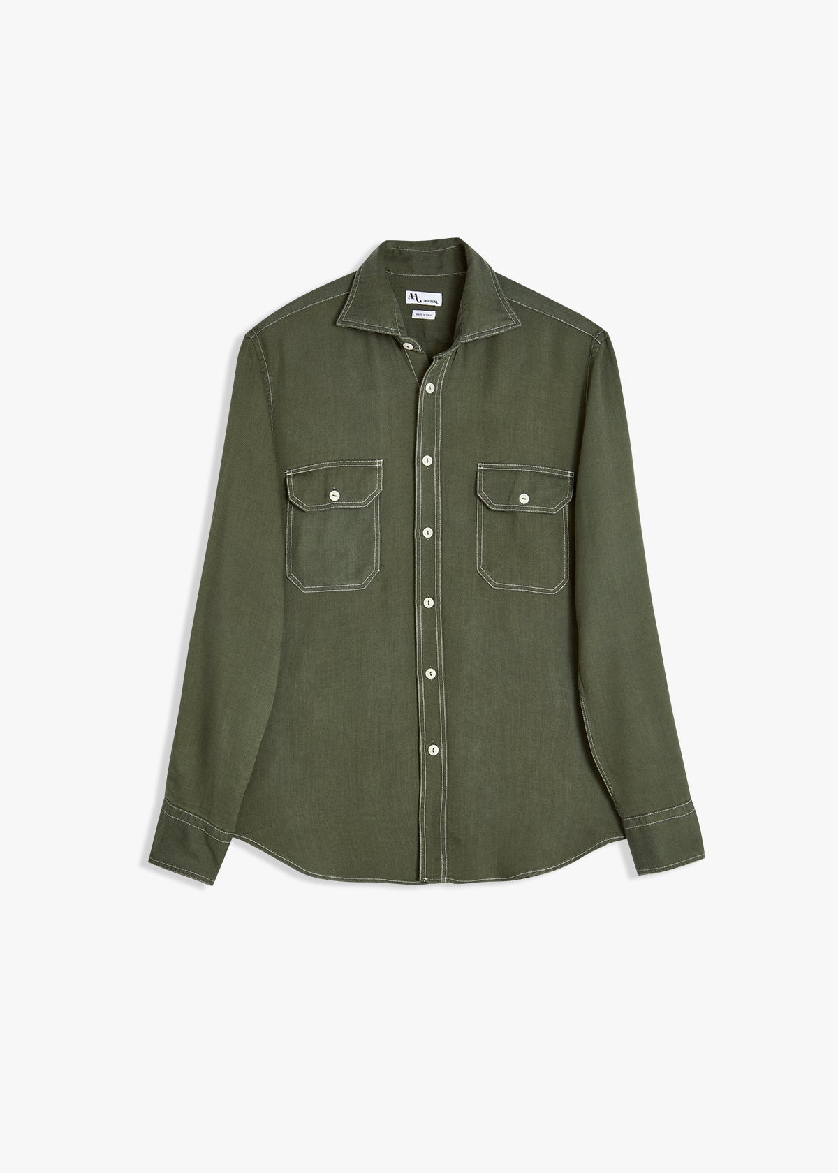 Aantero Double-Pockets Shirt Green