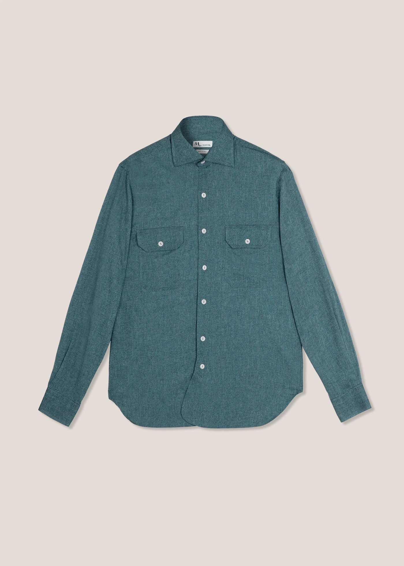 Aantero Teal Flannel Shirt Green