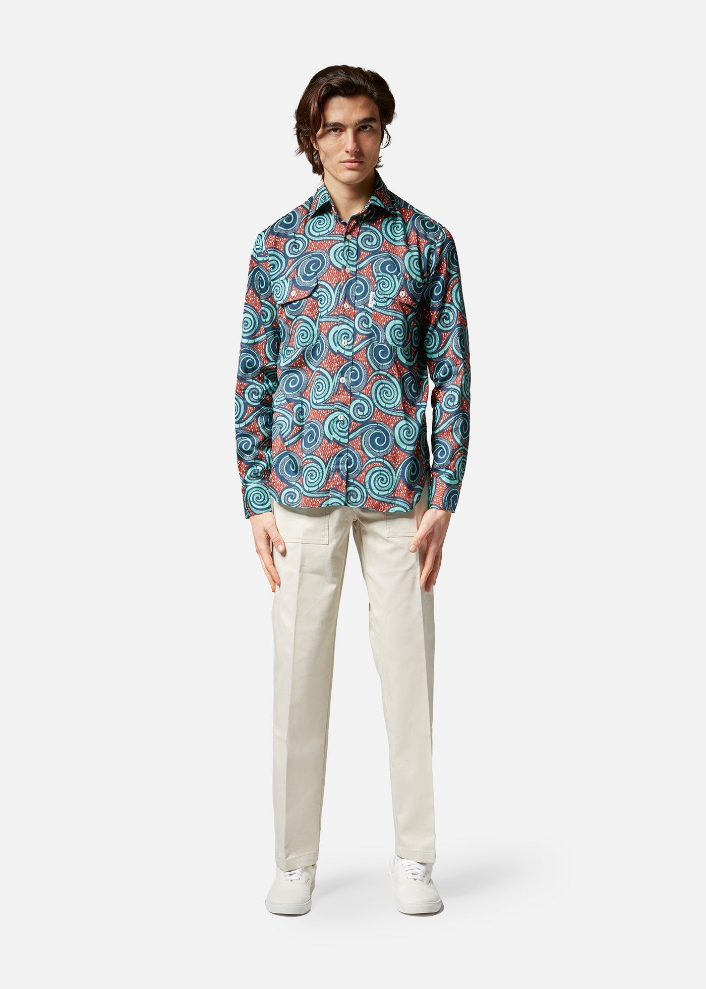 Aantero Printed Shirt Blue