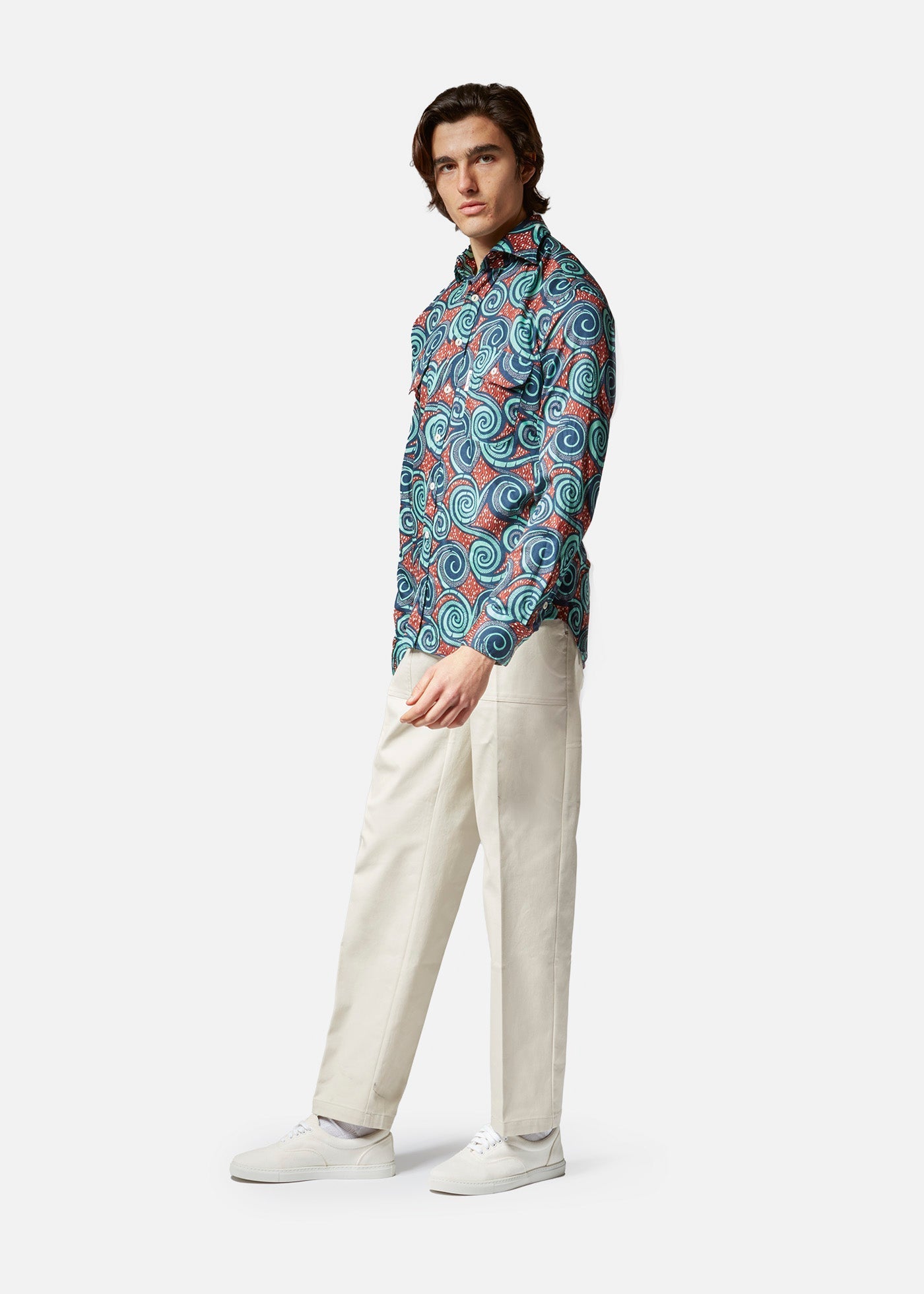 Aantero Printed Shirt Blue