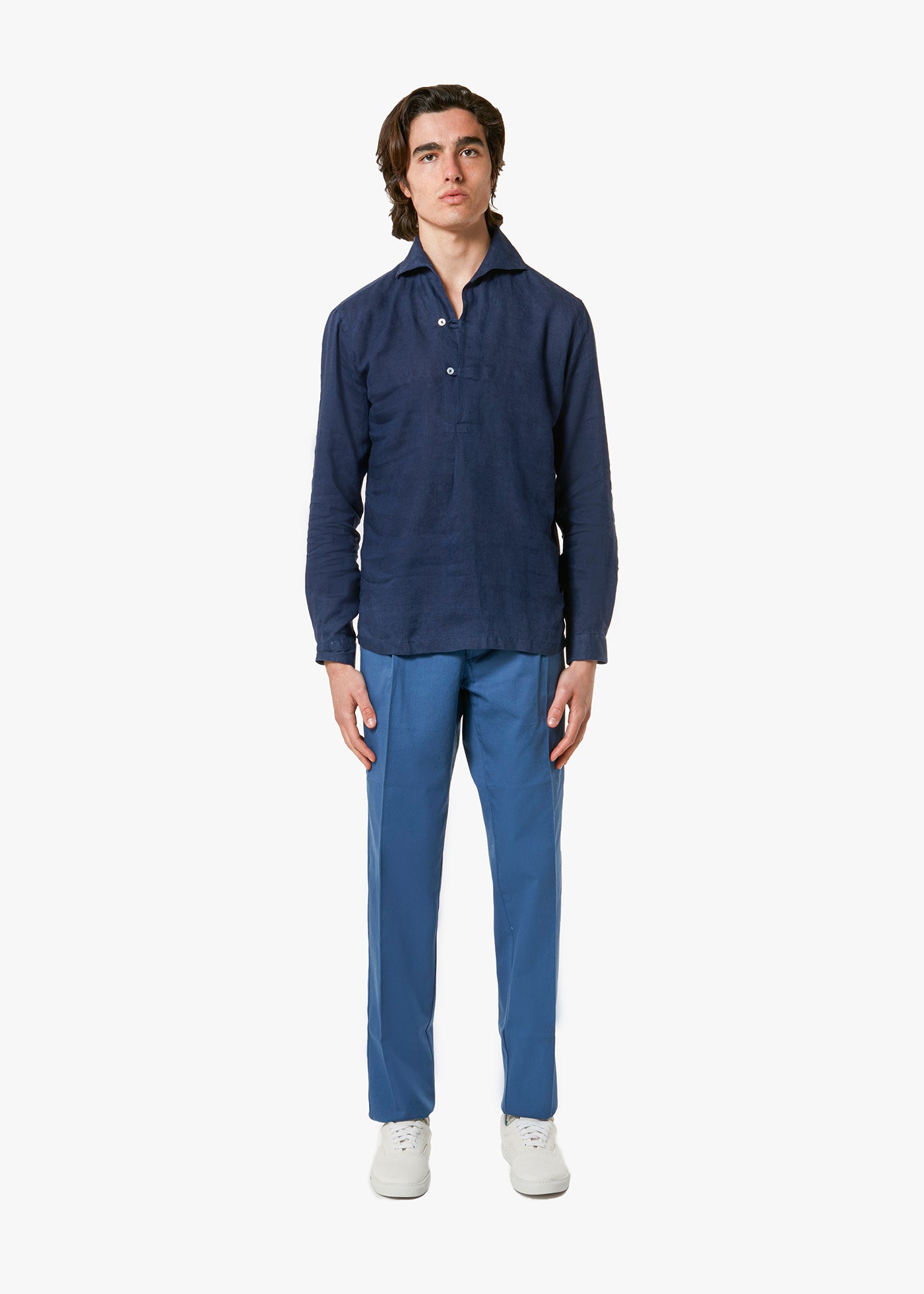 Aantioco Cotton Chino Trousers Blue