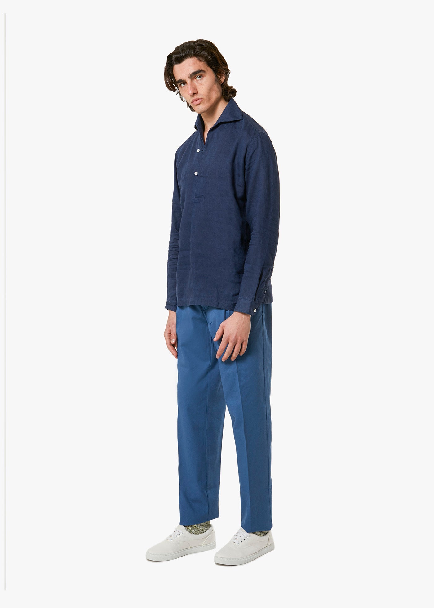 Aantioco Cotton Chino Trousers Blue