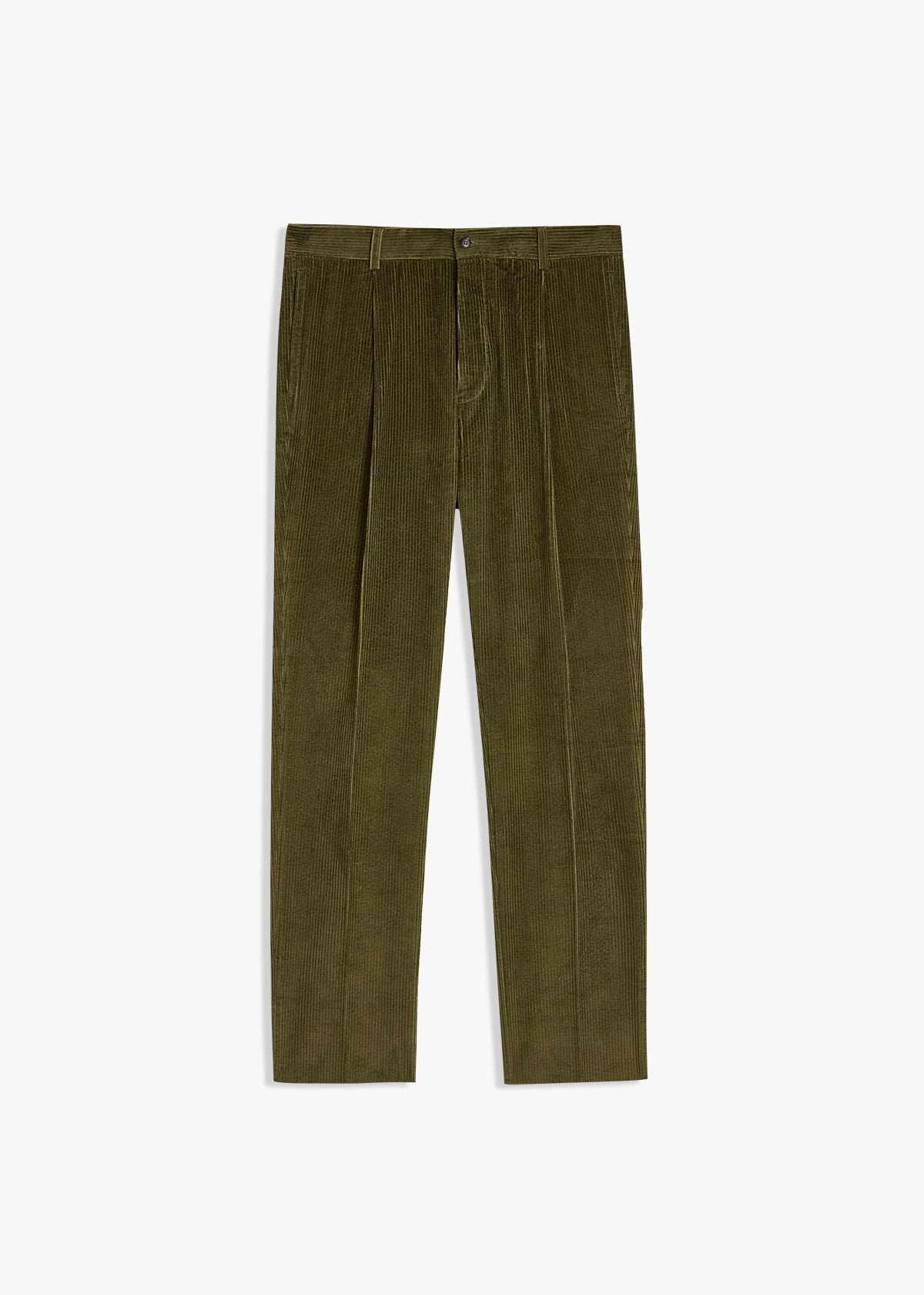 Aantioco Corduroy Trousers With Darts Green