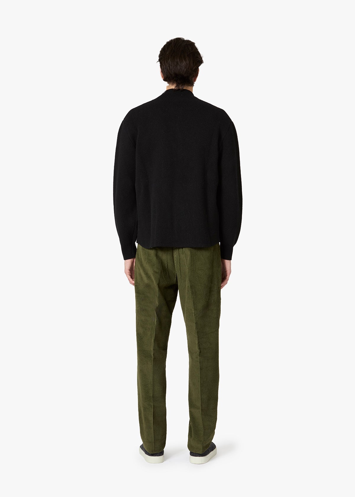 Aantioco Corduroy Trousers With Darts Green