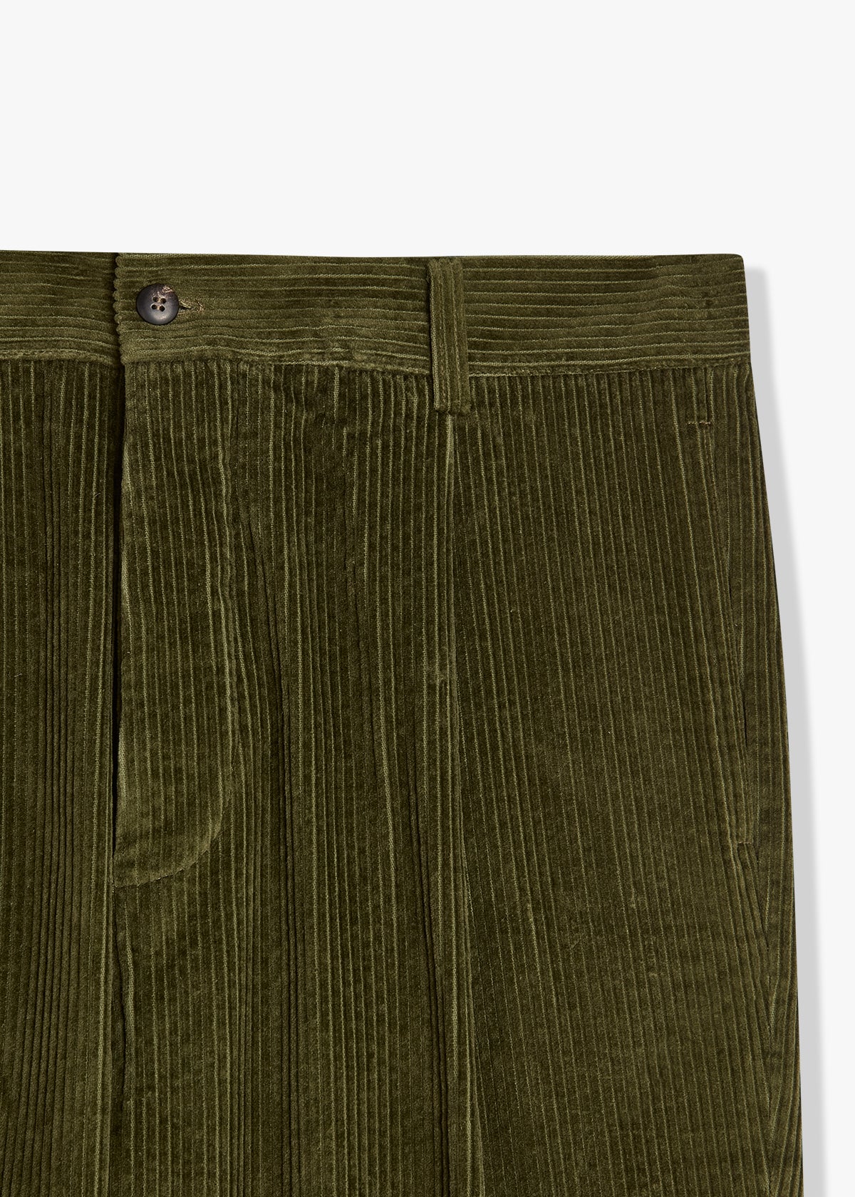 Aantioco Corduroy Trousers With Darts Green