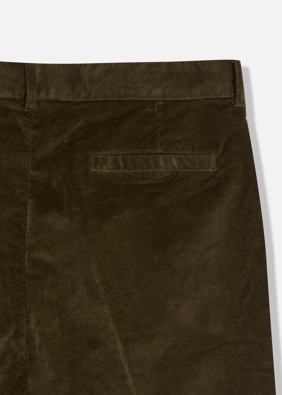 Aantioco Cotton Velvet Trousers With Darts Green