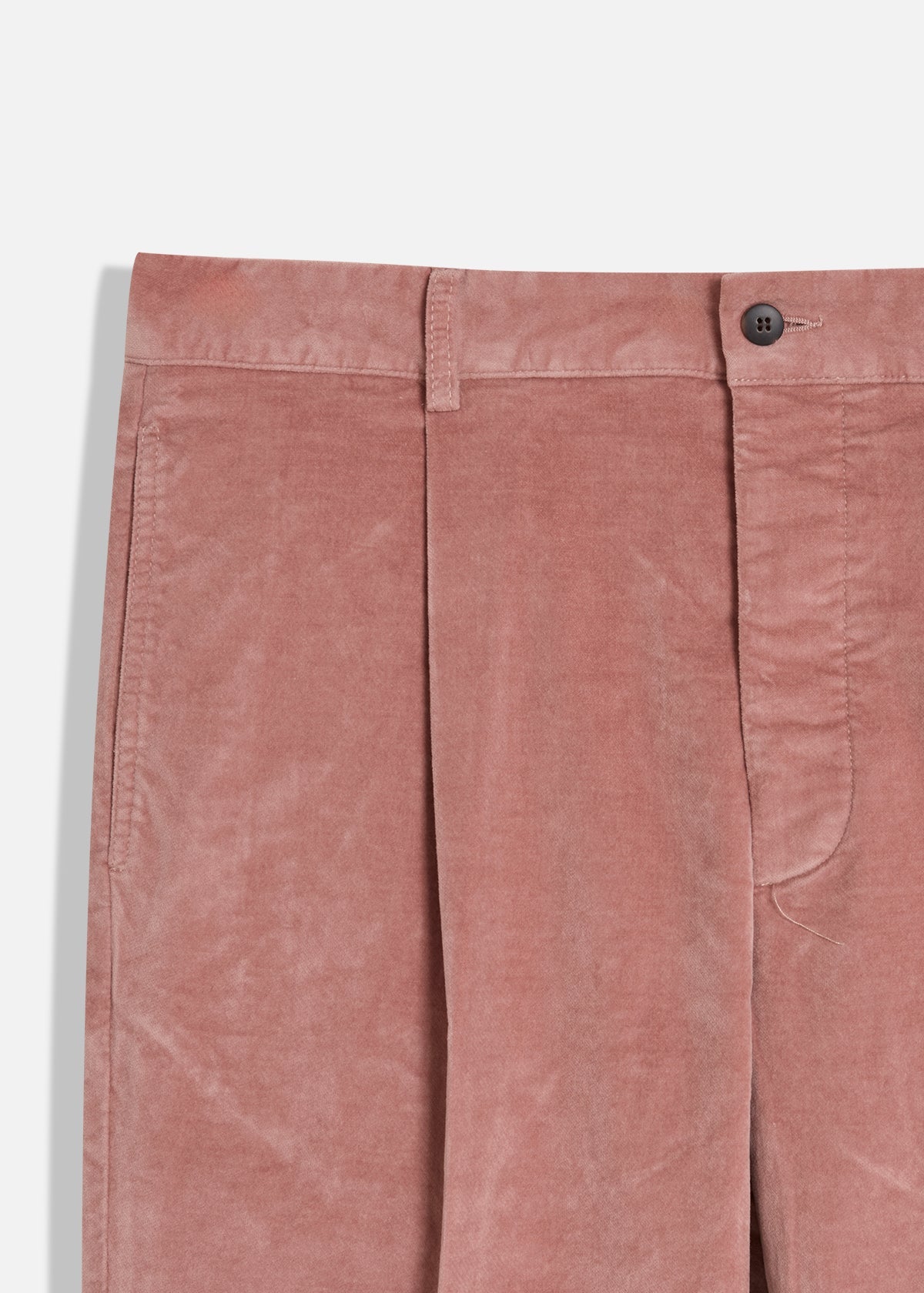 Aantioco Cotton Velvet Trousers With Darts Pink