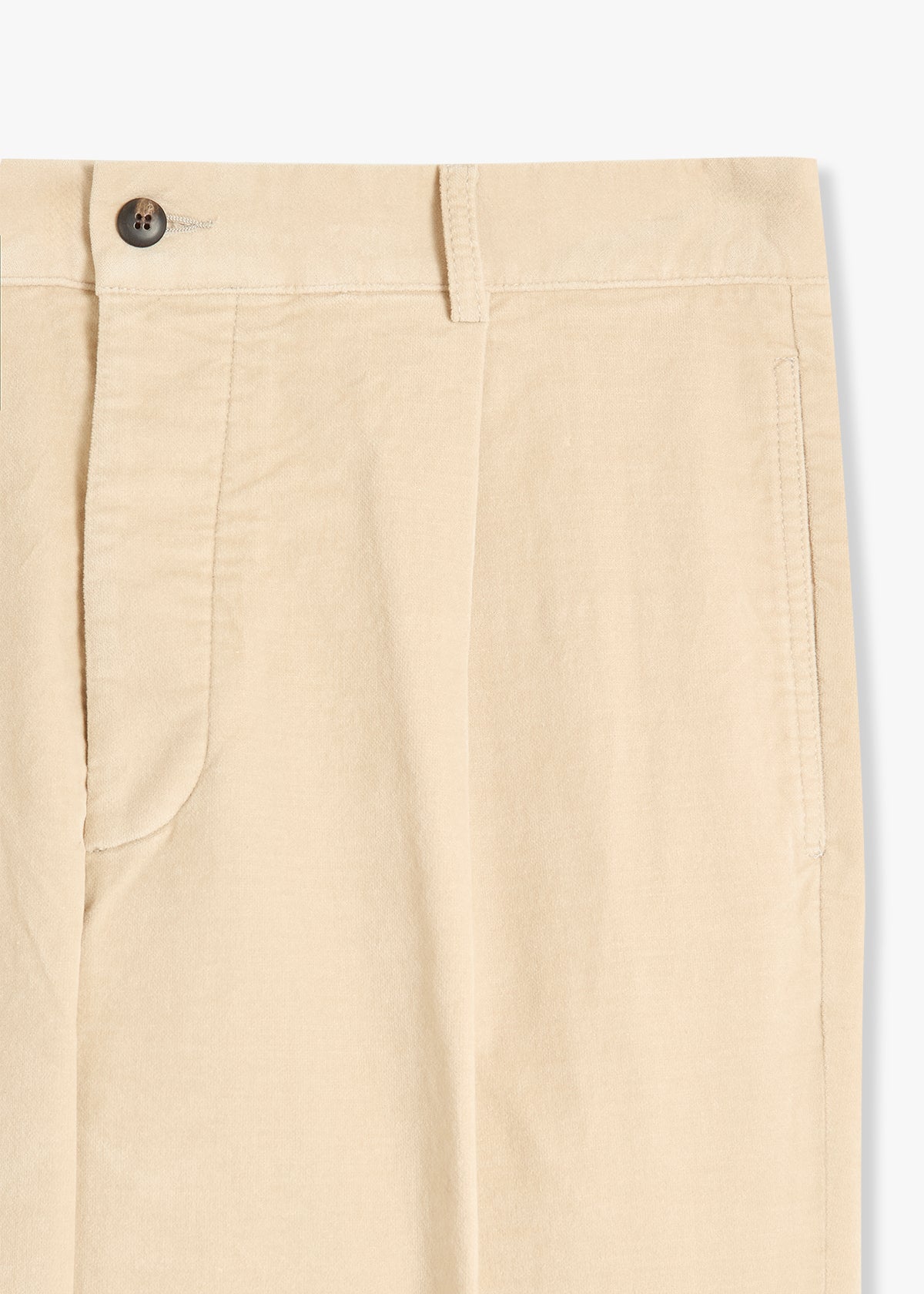 Aantioco Velvet Trousers With Darts Beige