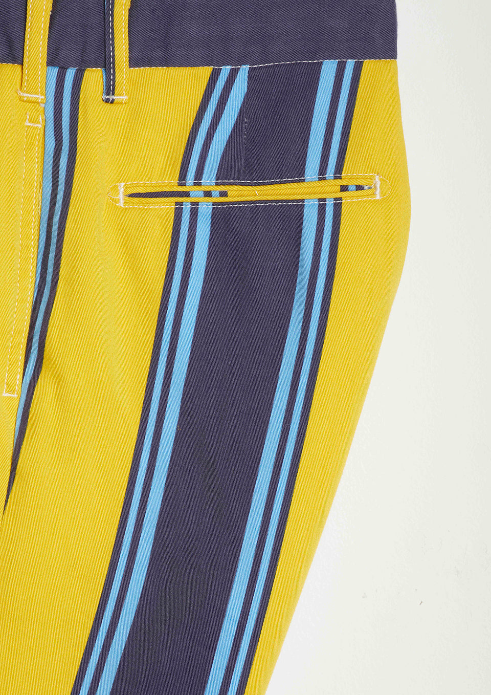 Aantioco Striped Chinos Yellow Trousers