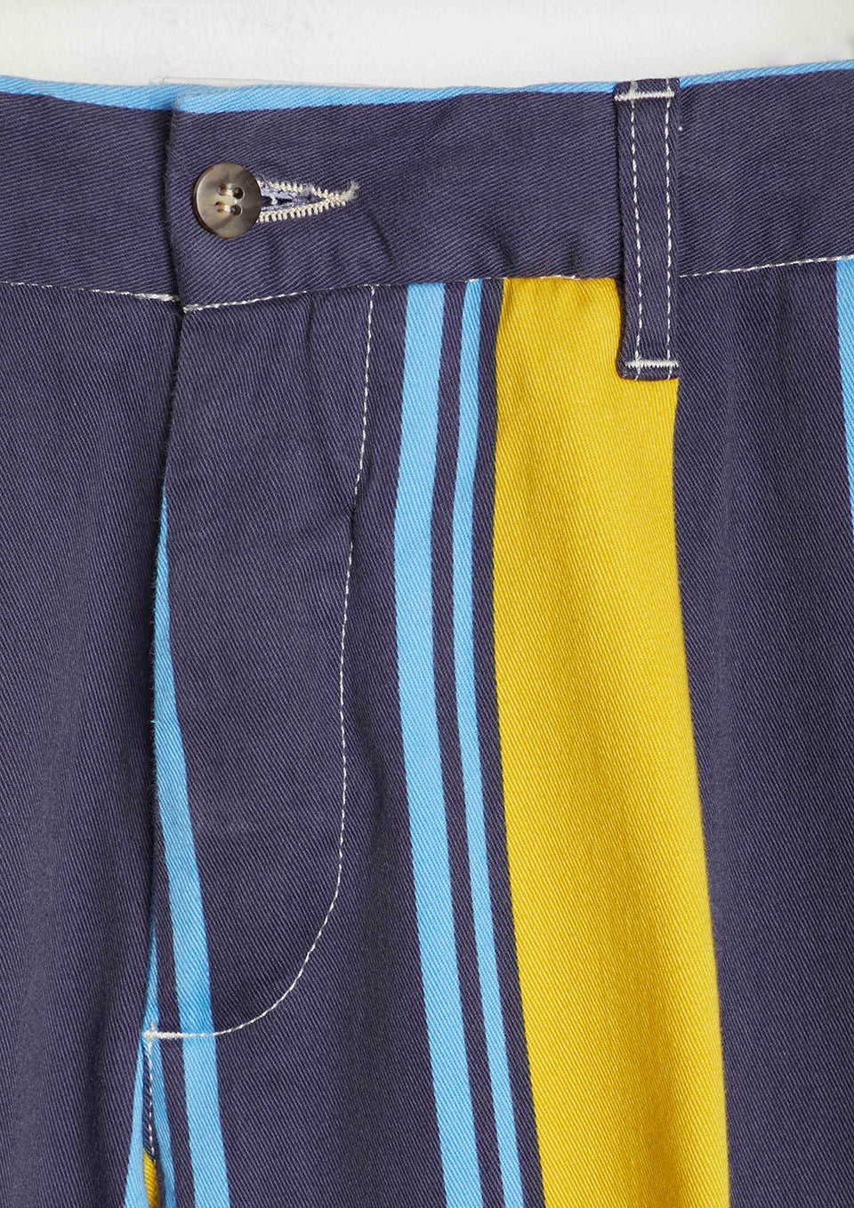 Aantioco Striped Chinos Yellow Trousers