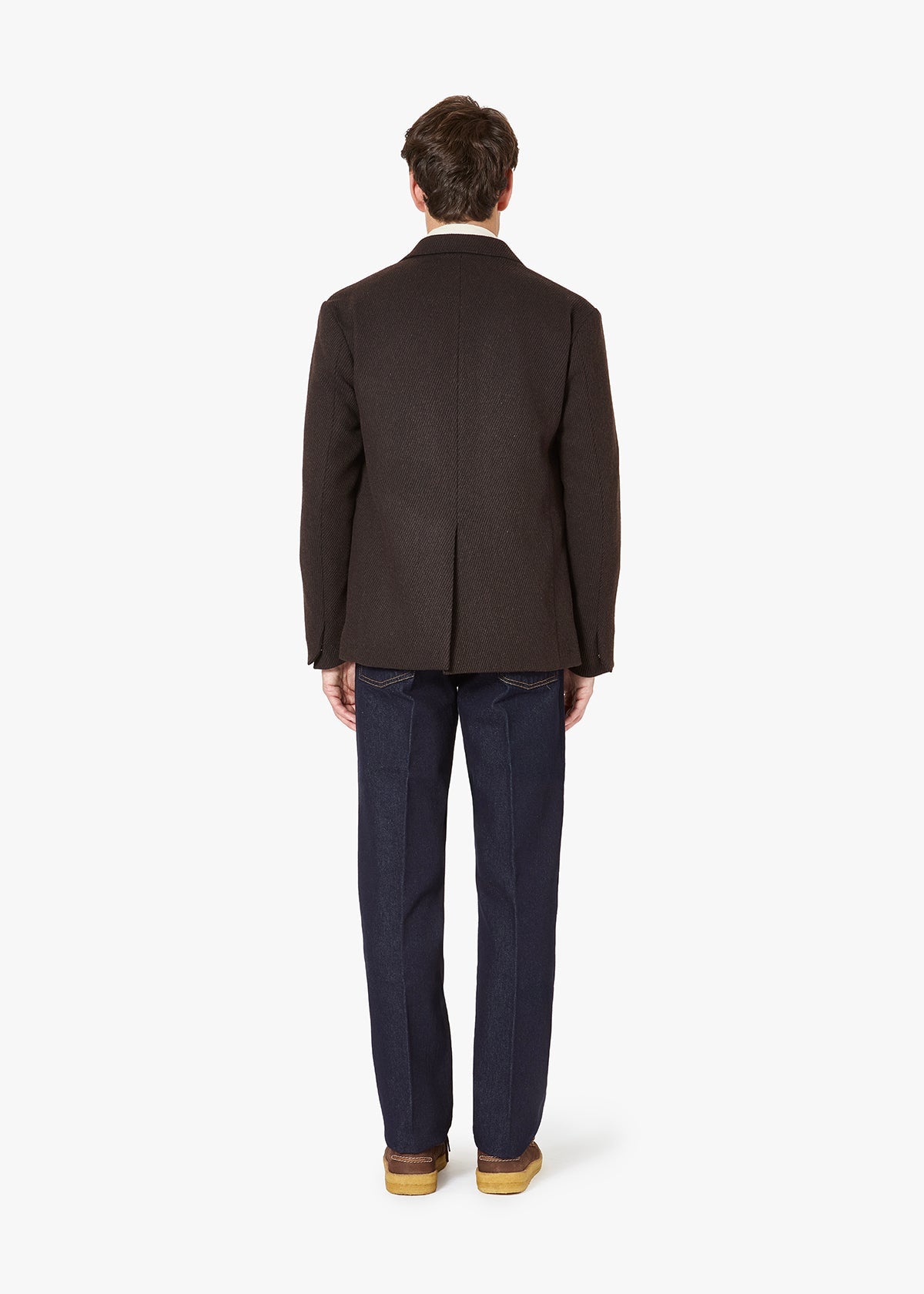 Aanversa Wool Double-Breasted Jacket Brown Coats &