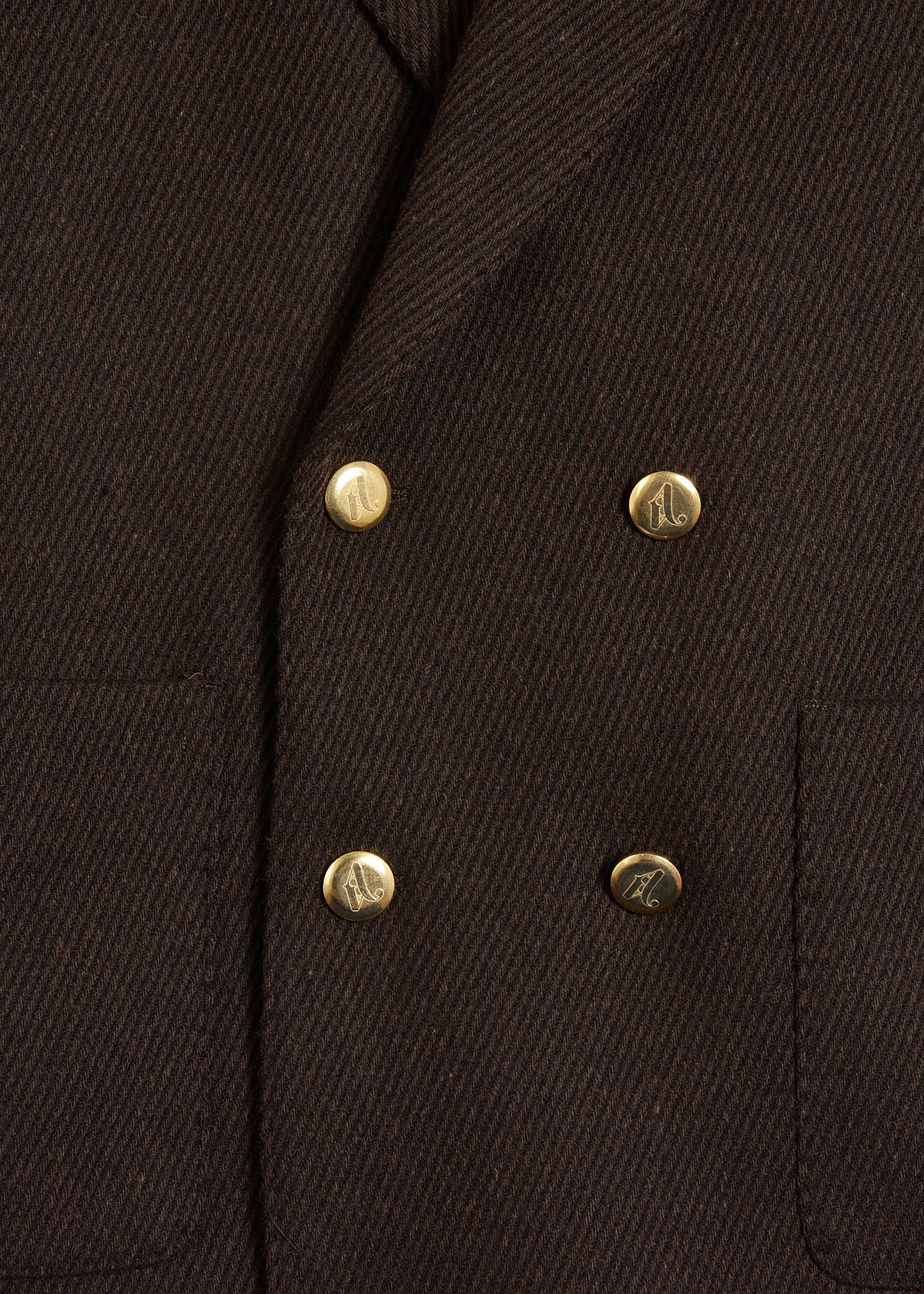 Aanversa Wool Double-Breasted Jacket Brown Coats &