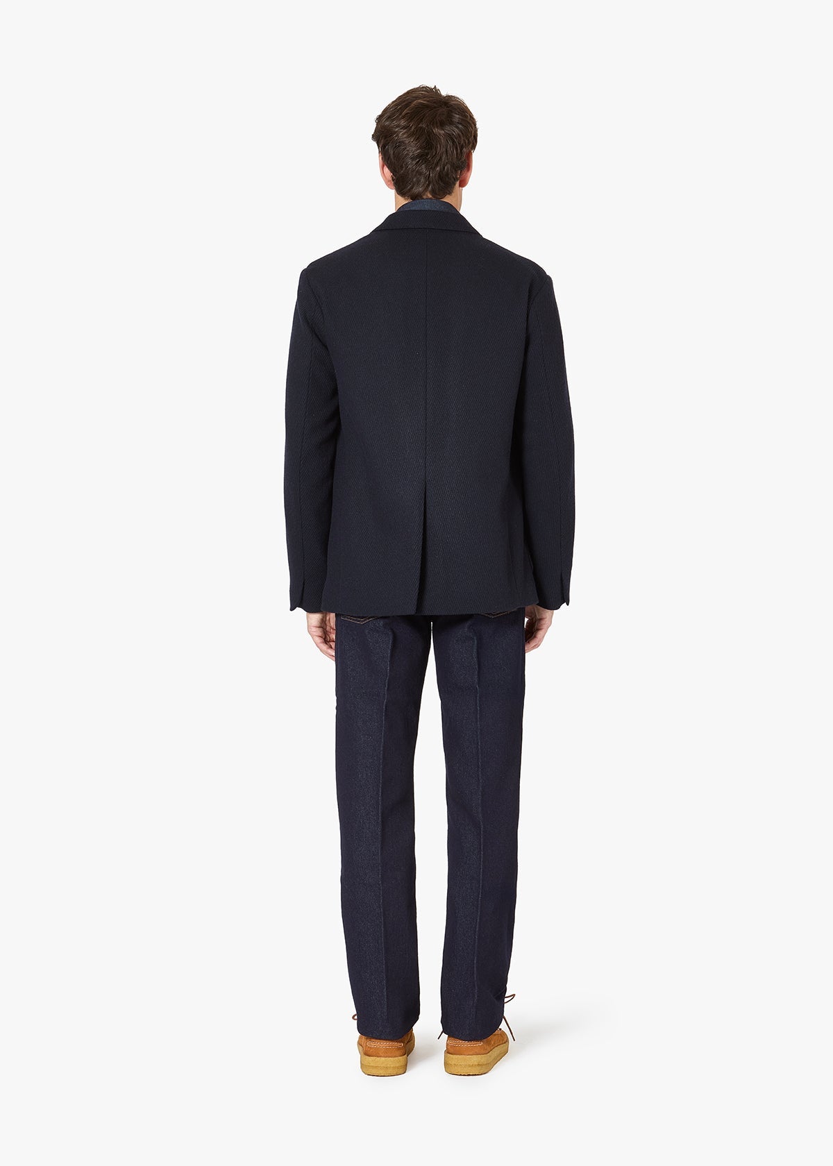 Aanversa Wool Double-Breasted Jacket Navy Coats &