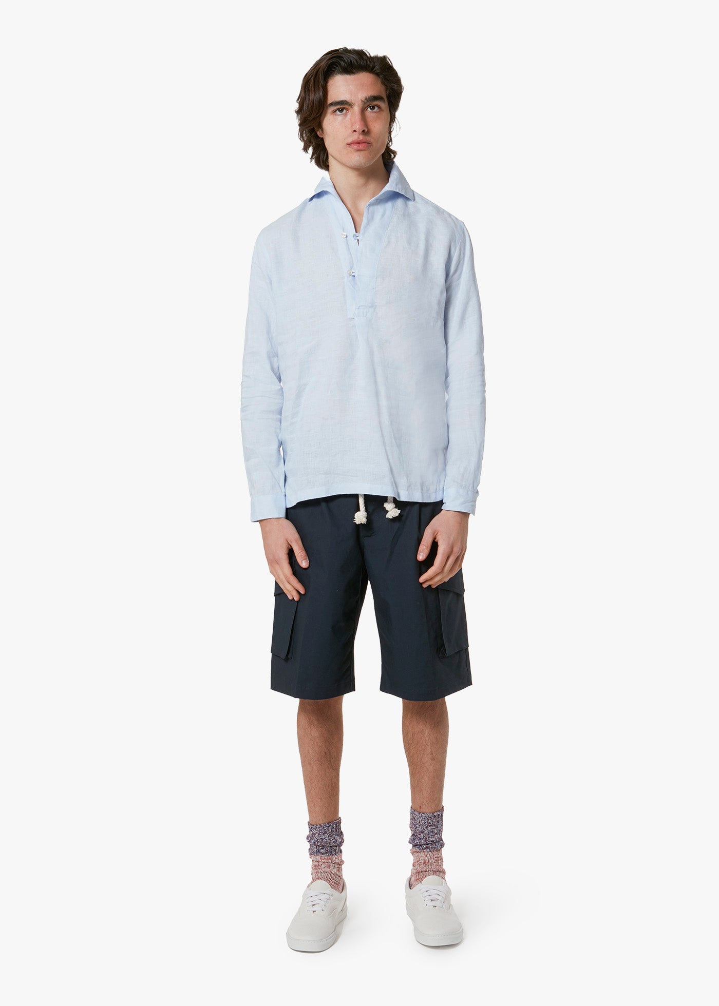 Aapiero Linen Shirt Lightblue