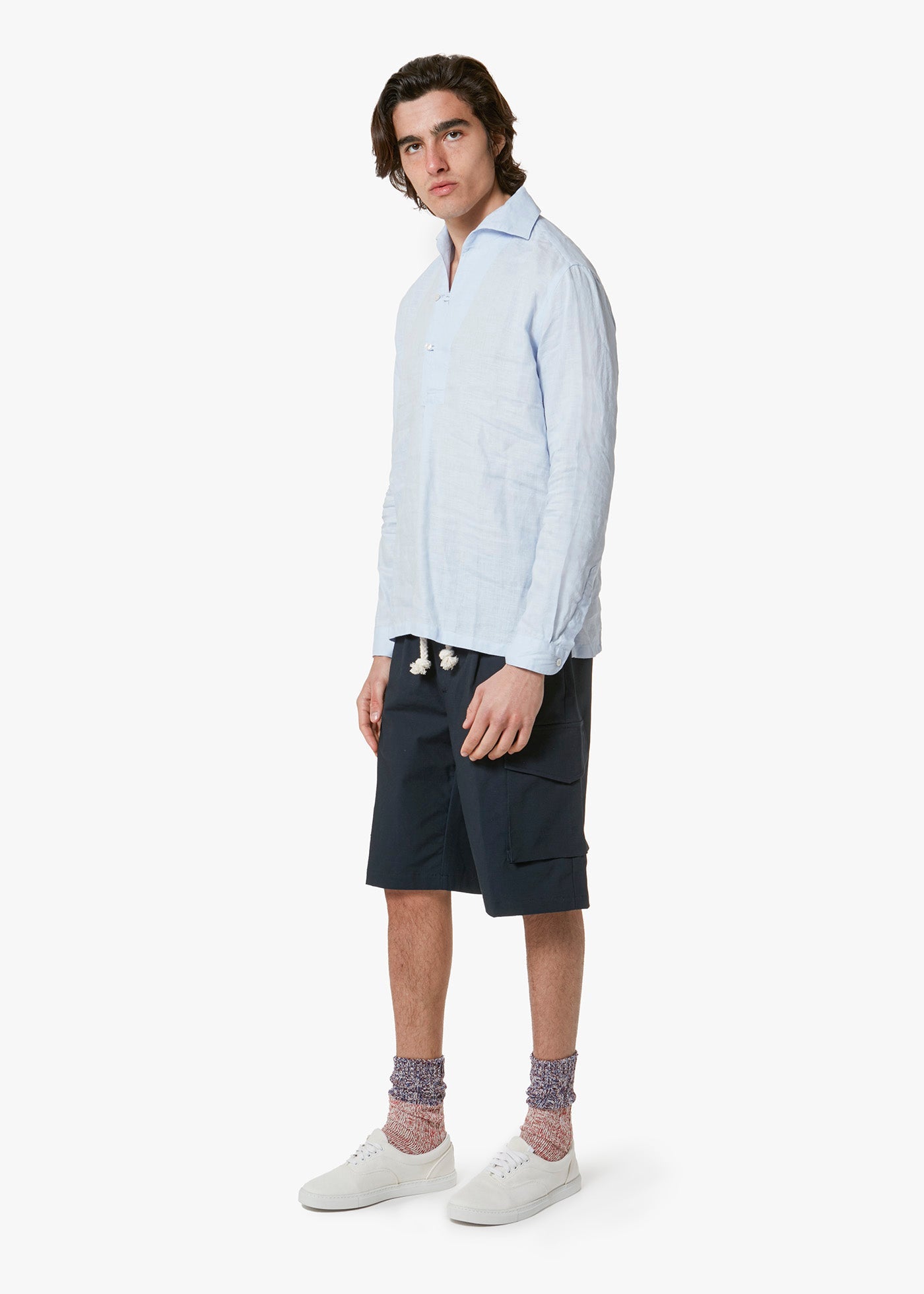 Aapiero Linen Shirt Lightblue