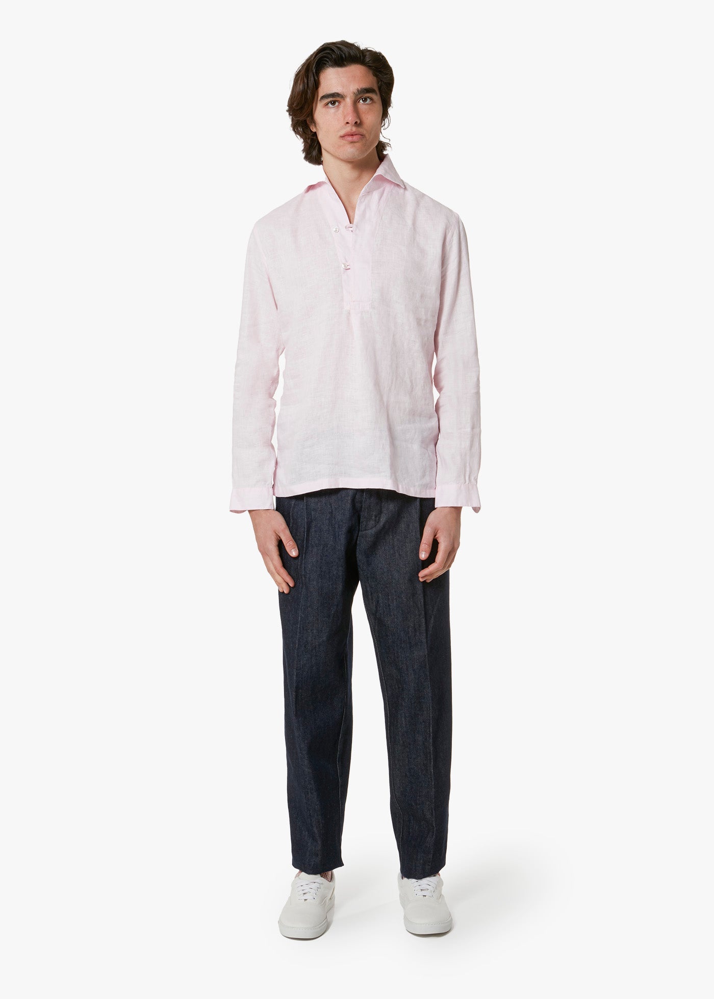 Aapiero Linen Shirt Pink