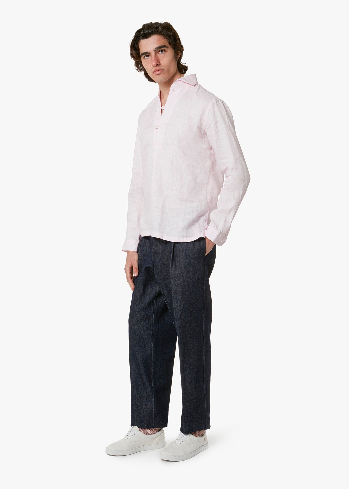 Aapiero Linen Shirt Pink