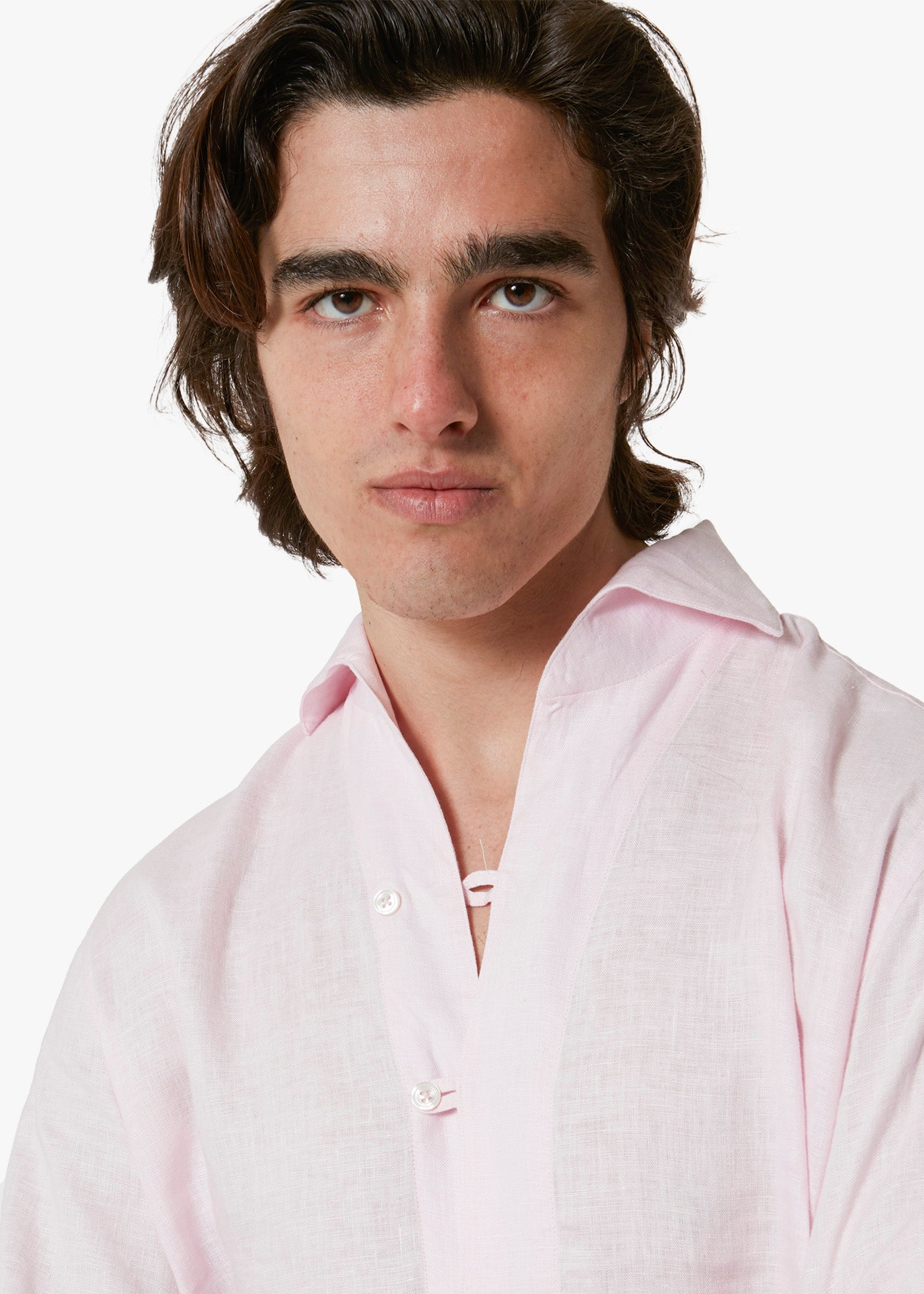 Aapiero Linen Shirt Pink