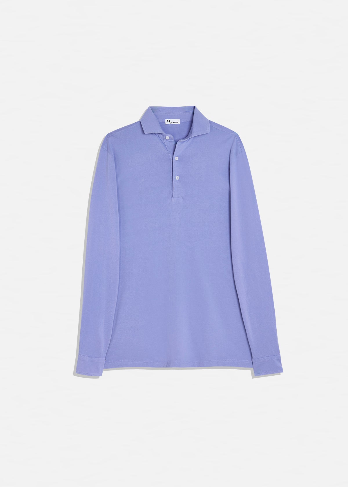 Aapollo Long Sleeves Jersey Polo Purple Sweatshirts & Poloshirts
