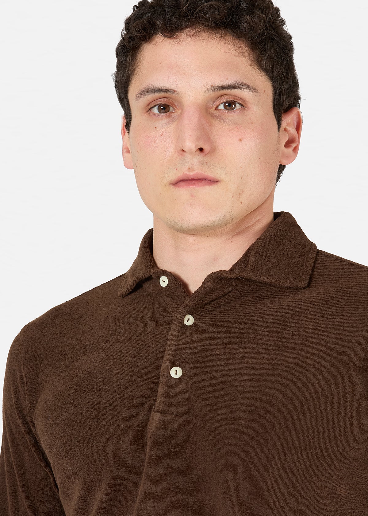Aapollo Long Sleeves Poloshirt Brown Sweatshirts & Poloshirts