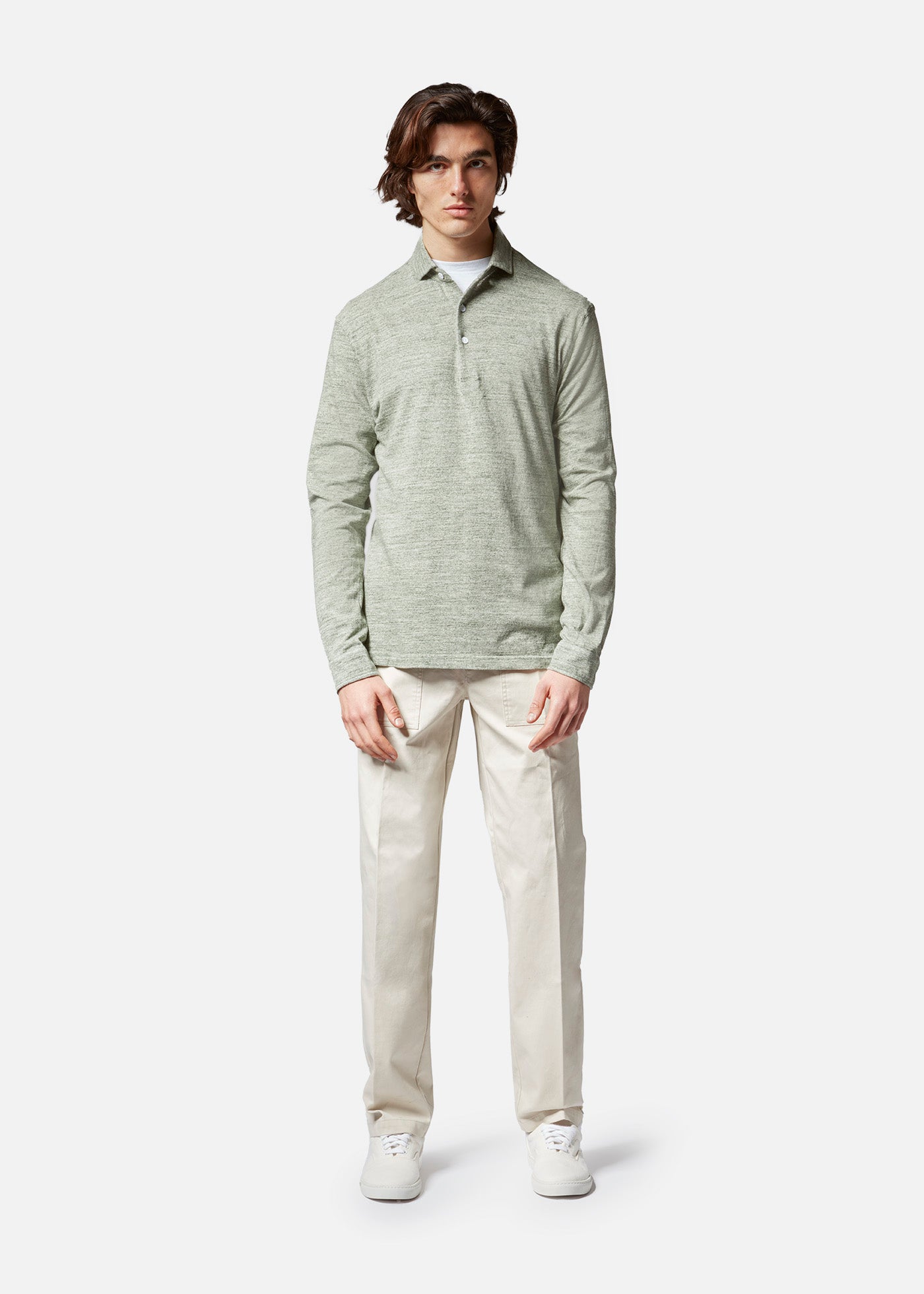 Aapollo Long Sleeves Poloshirt Dark Green Sweatshirts & Poloshirts