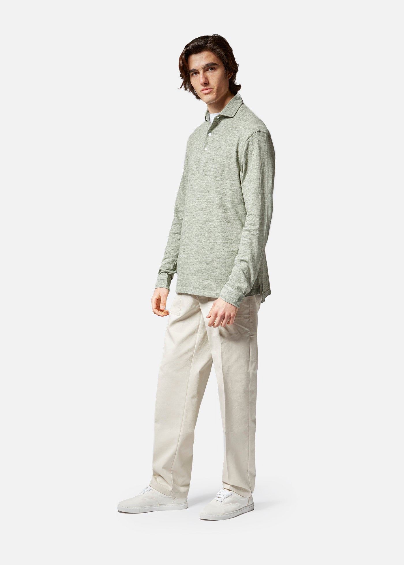 Aapollo Long Sleeves Poloshirt Dark Green Sweatshirts & Poloshirts