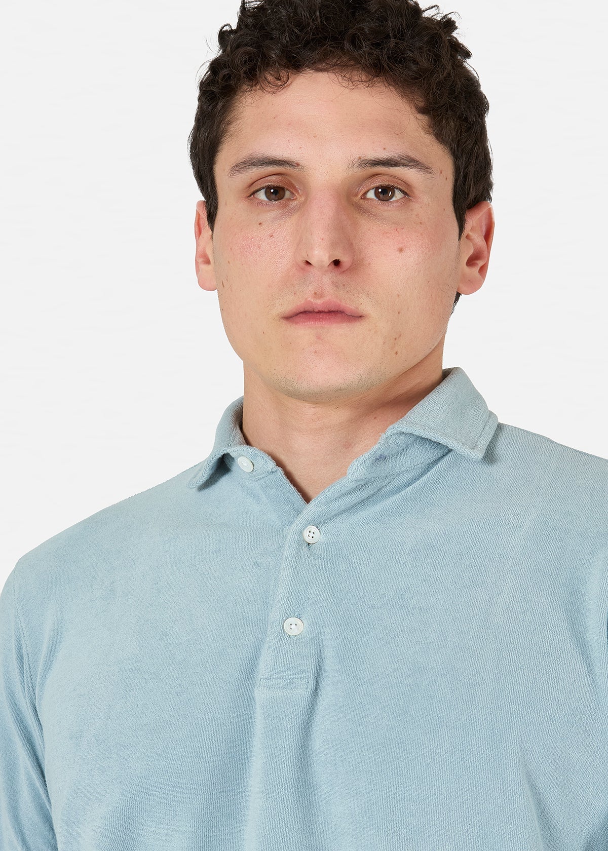 Aapollo Long Sleeves Poloshirt Blue Sweatshirts & Poloshirts