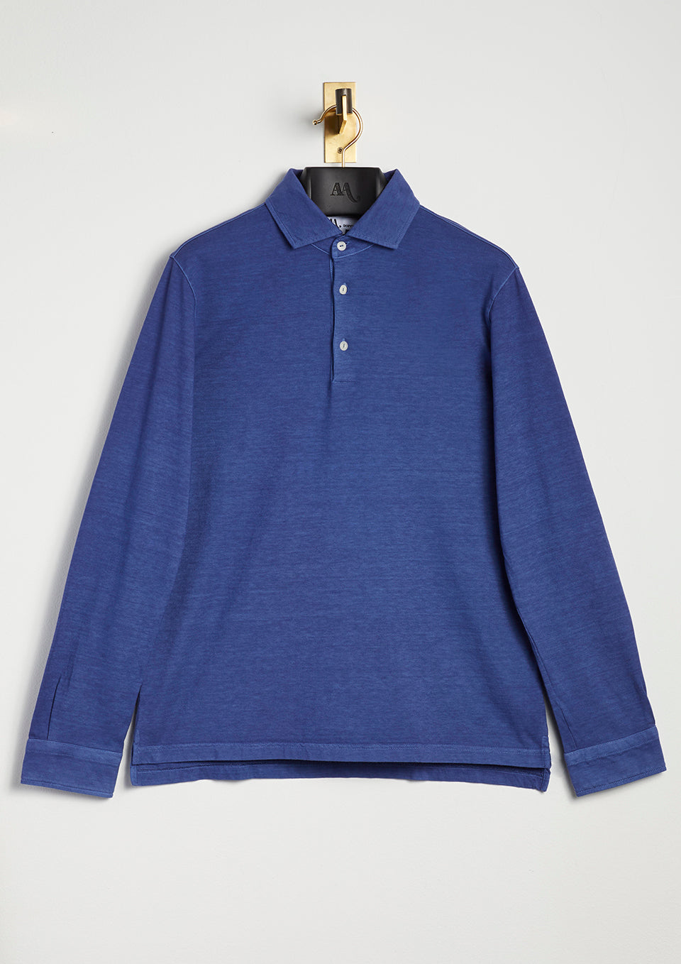 Aapollo Cotton-Jersey Polo Shirt Slateblue Sweatshirts & Poloshirts