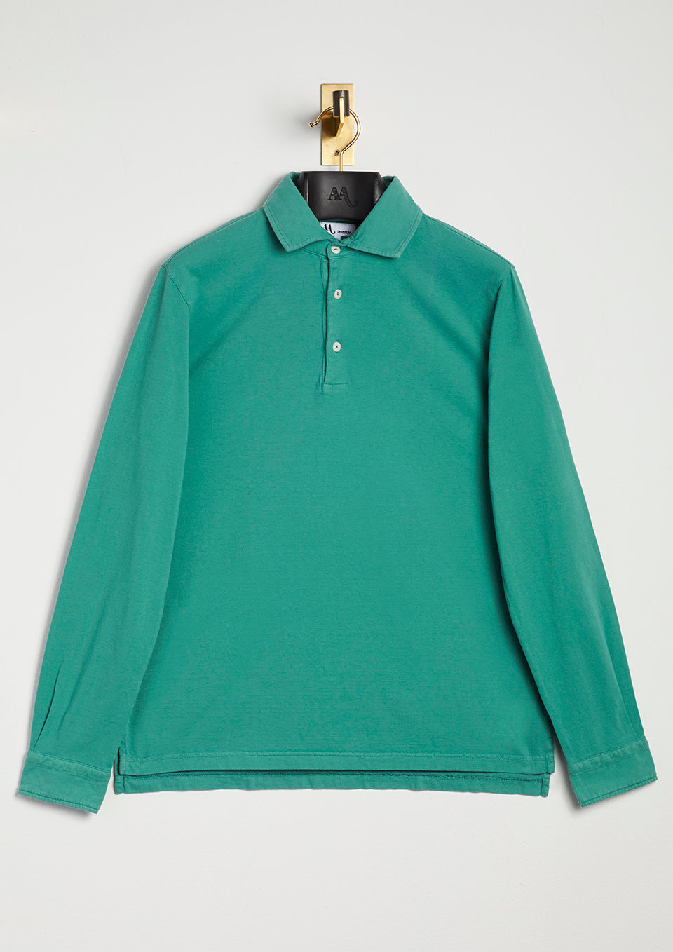 Aapollo Cotton-Jersey Polo Shirt Lightseagreen Sweatshirts & Poloshirts
