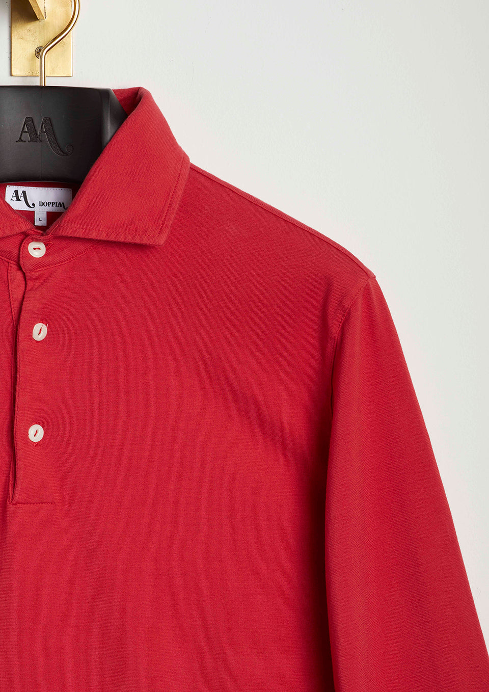 Aapollo Cotton-Jersey Polo Shirt Red Sweatshirts & Poloshirts