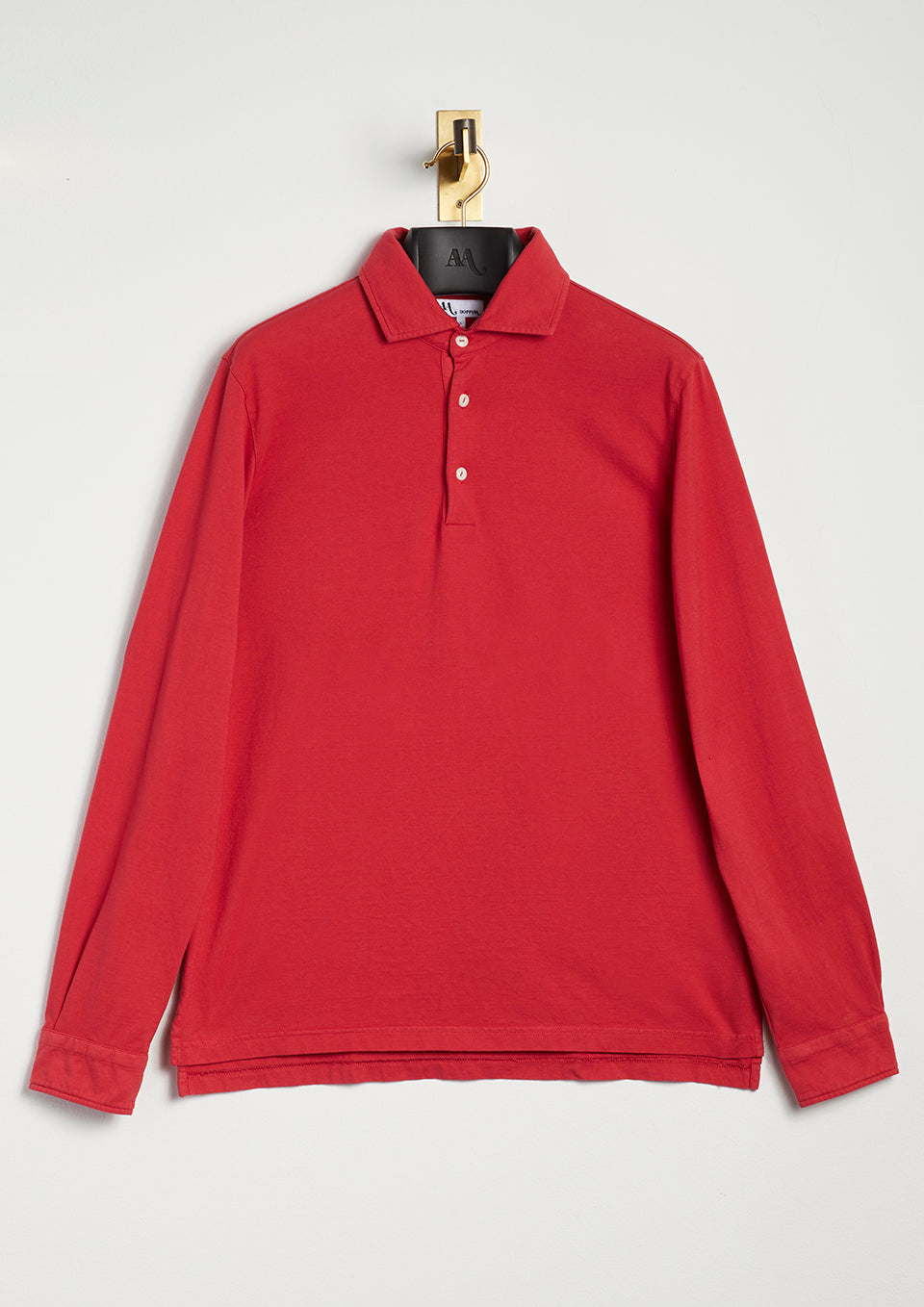 Aapollo Cotton-Jersey Polo Shirt Red Sweatshirts & Poloshirts