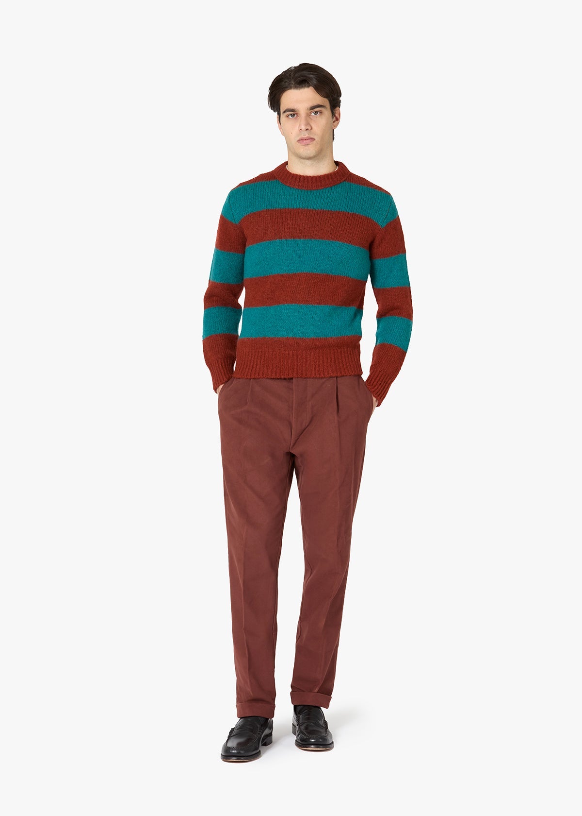 Aaprica Knitted Crewneck Bordeaux Knitwear