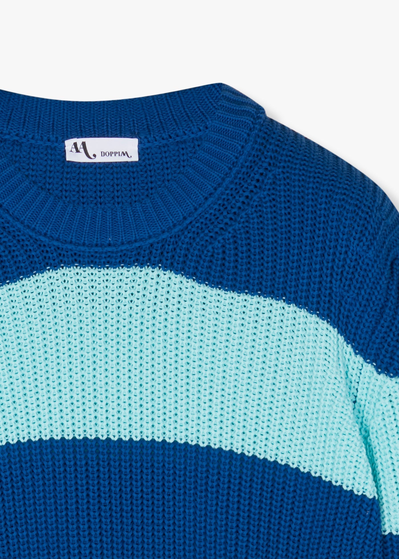 Aaprica Knitted Crewneck Blue Knitwear