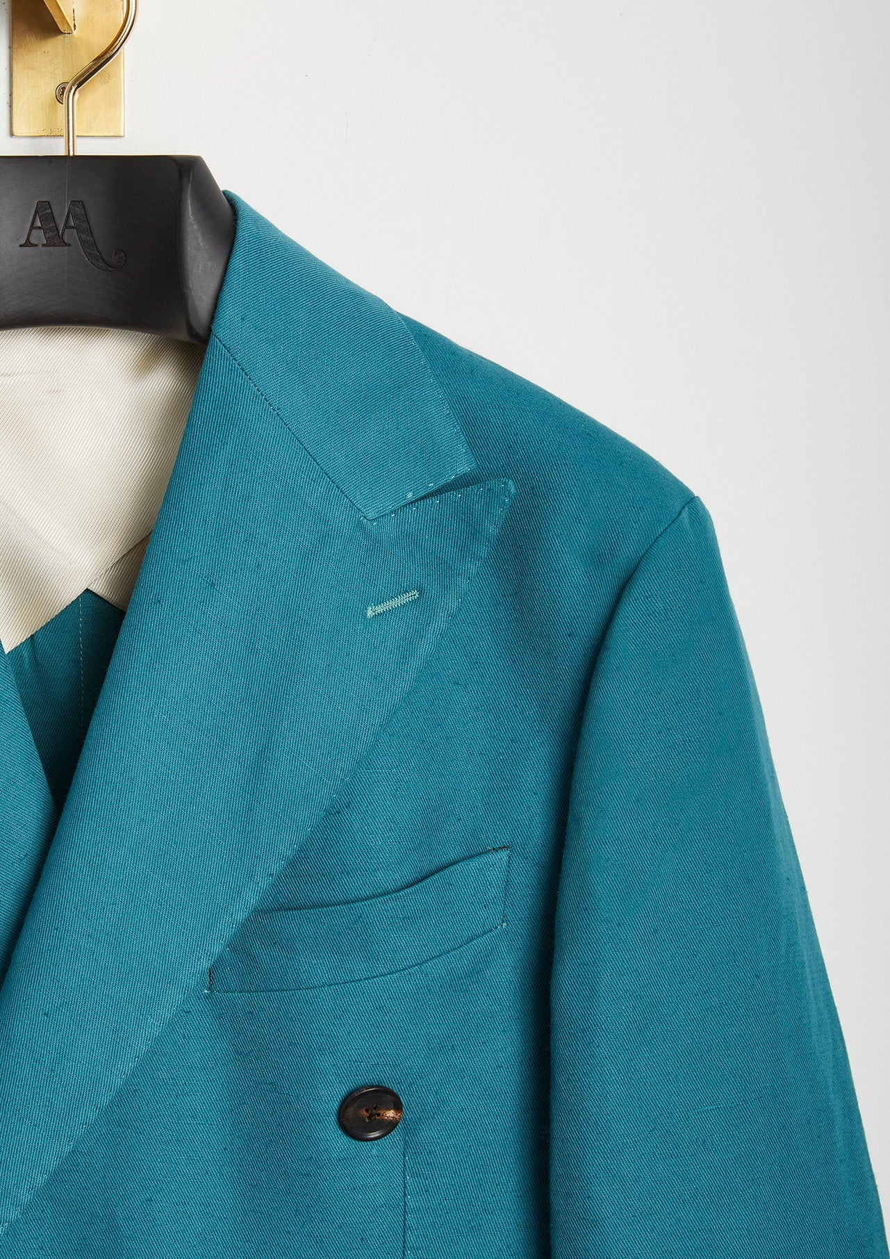 Aaradeo Double Breasted Jacket Turquoise Coats &
