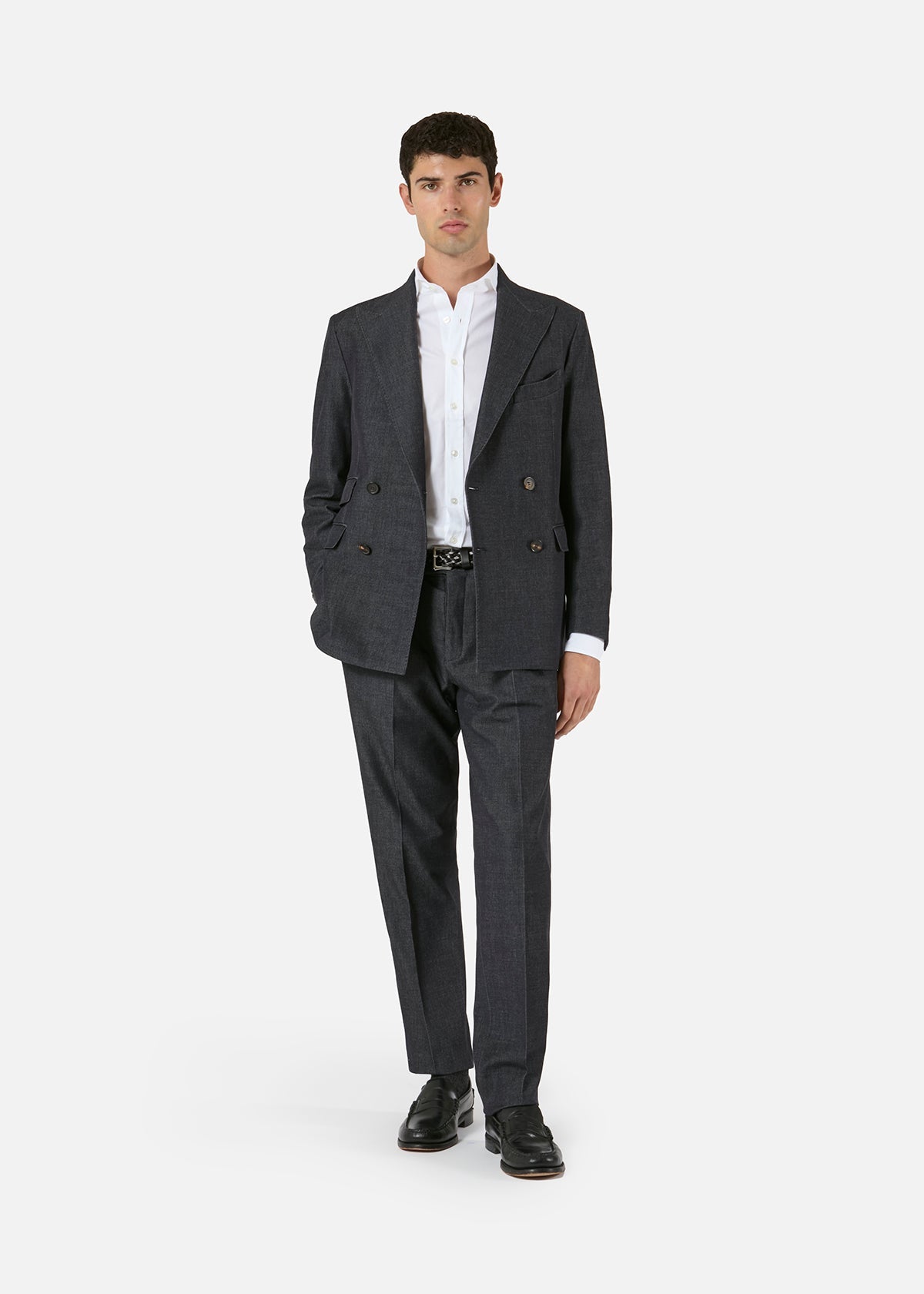 Aareseant Double Breasted Denim Suit Coats & Jackets