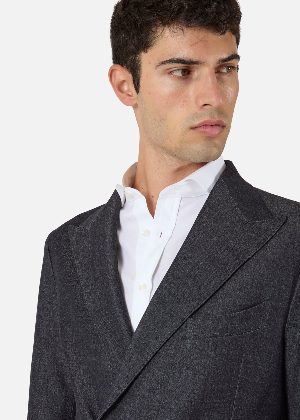 Aareseant Double Breasted Denim Suit Coats & Jackets