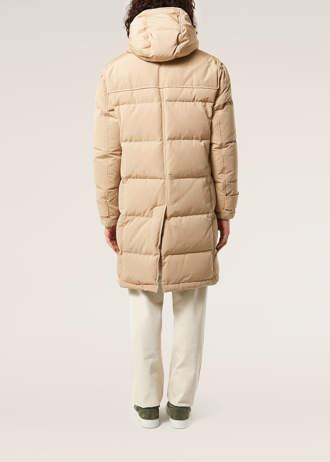 Aarhs Beige Down-Filled Montgomery Coats & Jackets