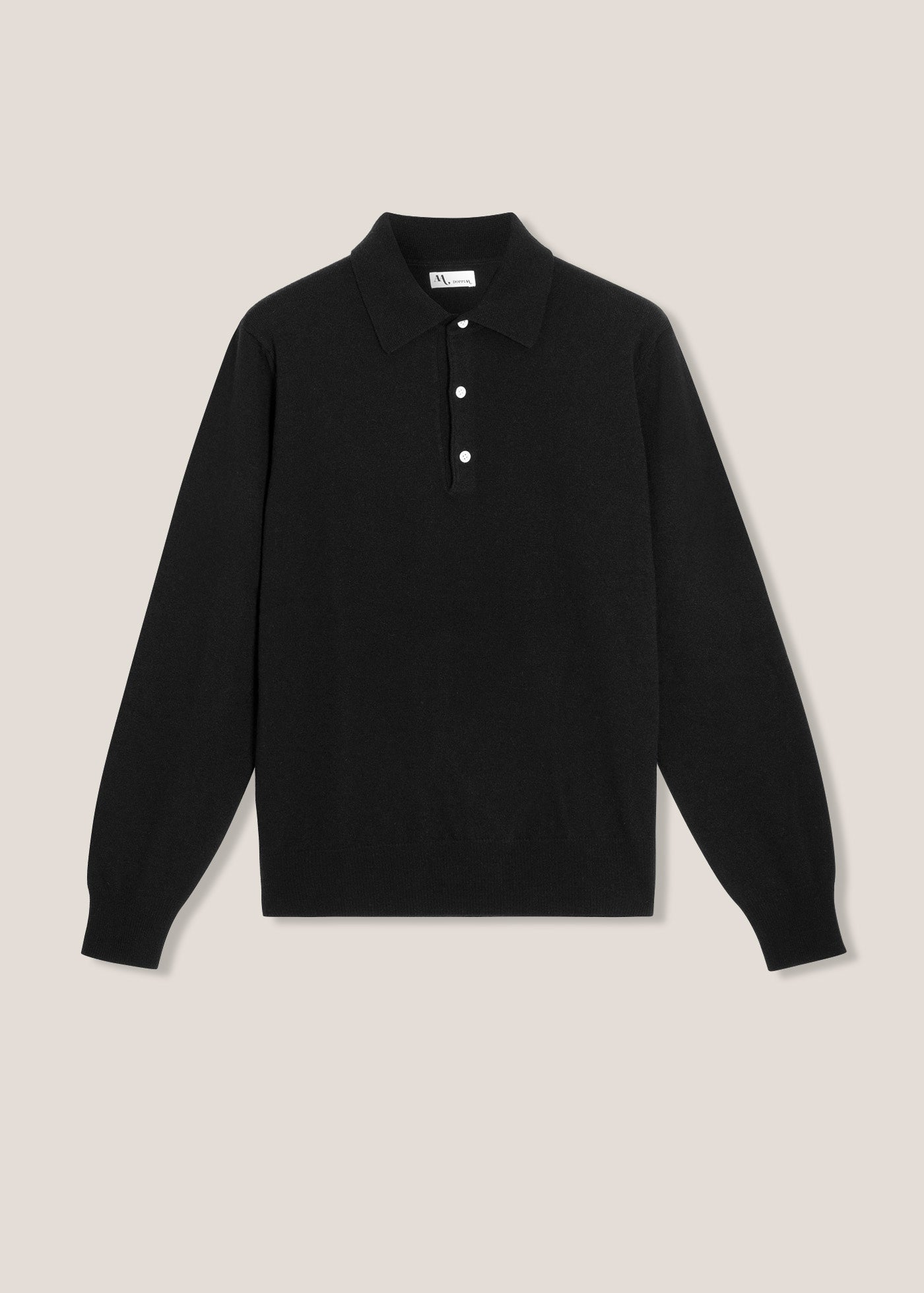 Aaric Navy Wool Polo Shirt Sweatshirts & Poloshirts