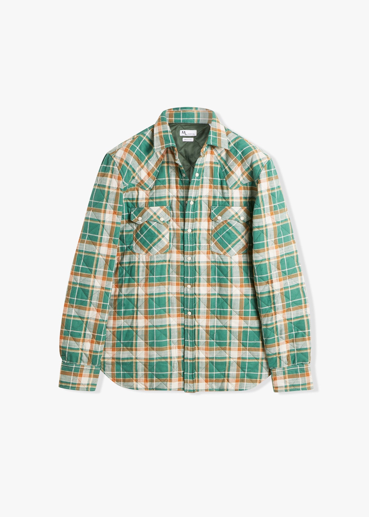 Aariosto Padded Western Shirt Green