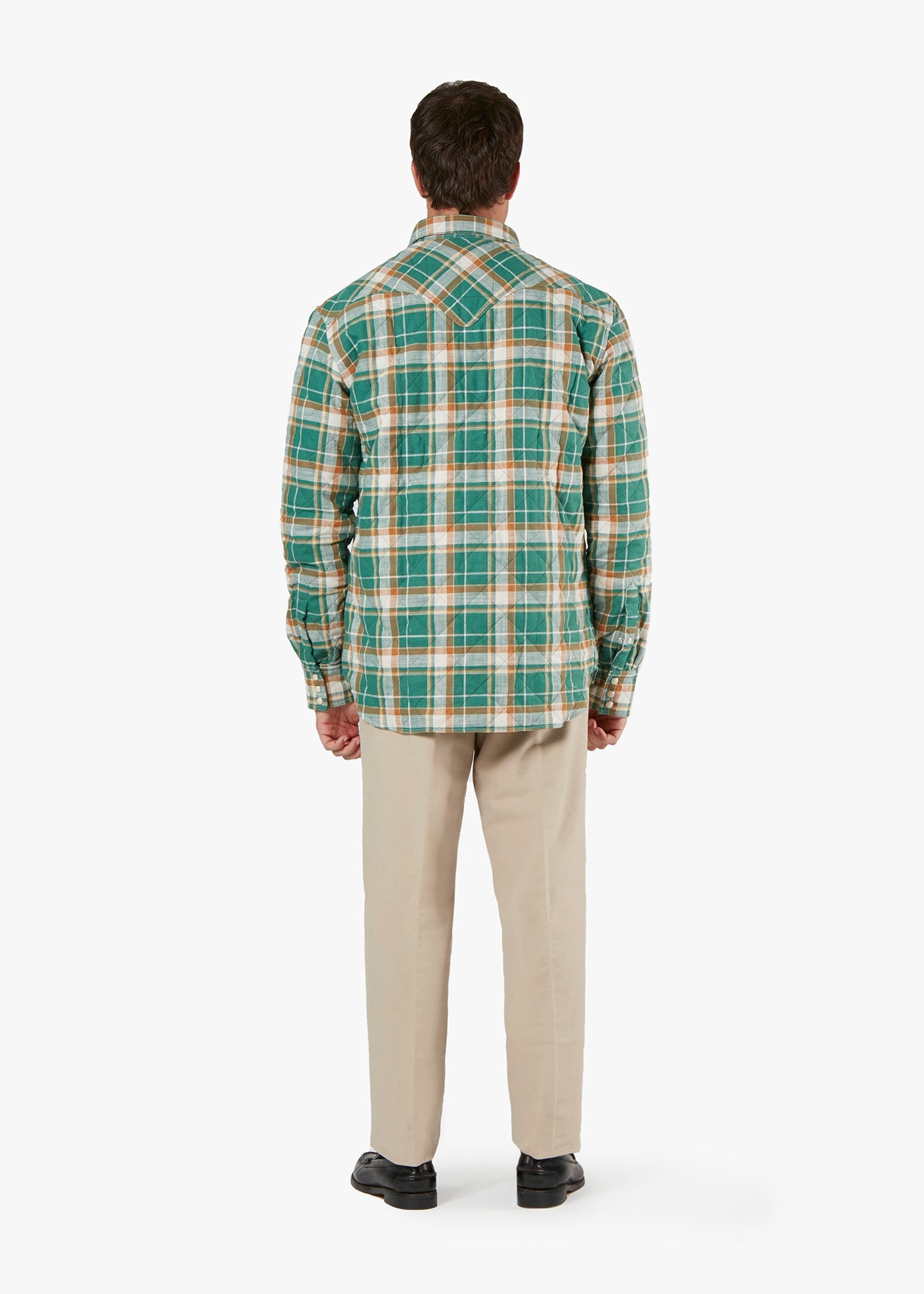 Aariosto Padded Western Shirt Green