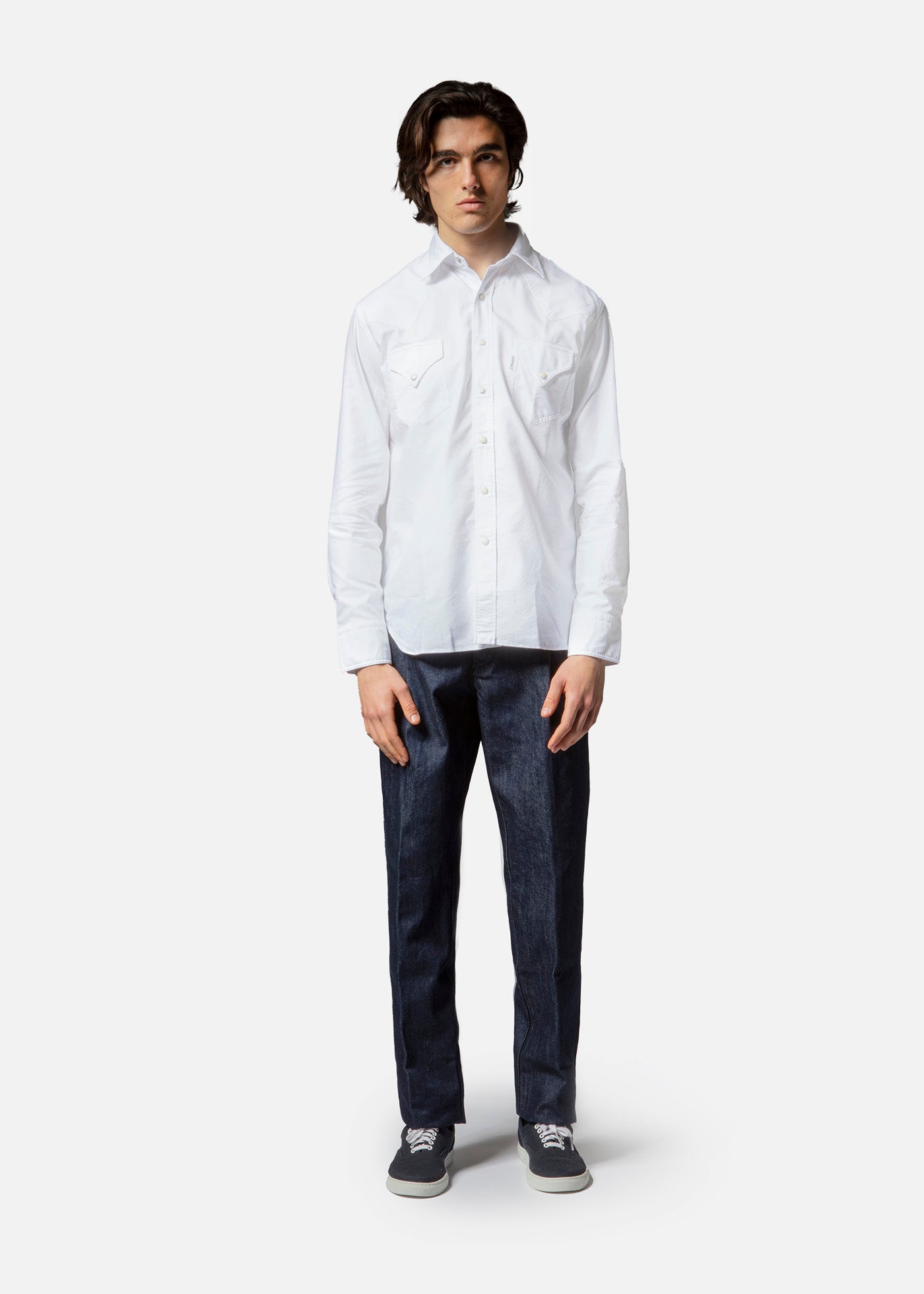Aariosto Western Shirt White