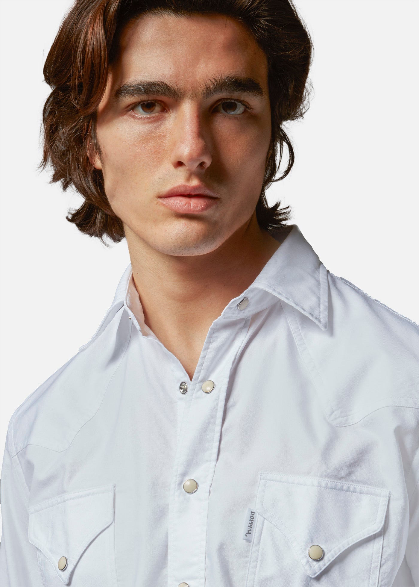 Aariosto Western Shirt White