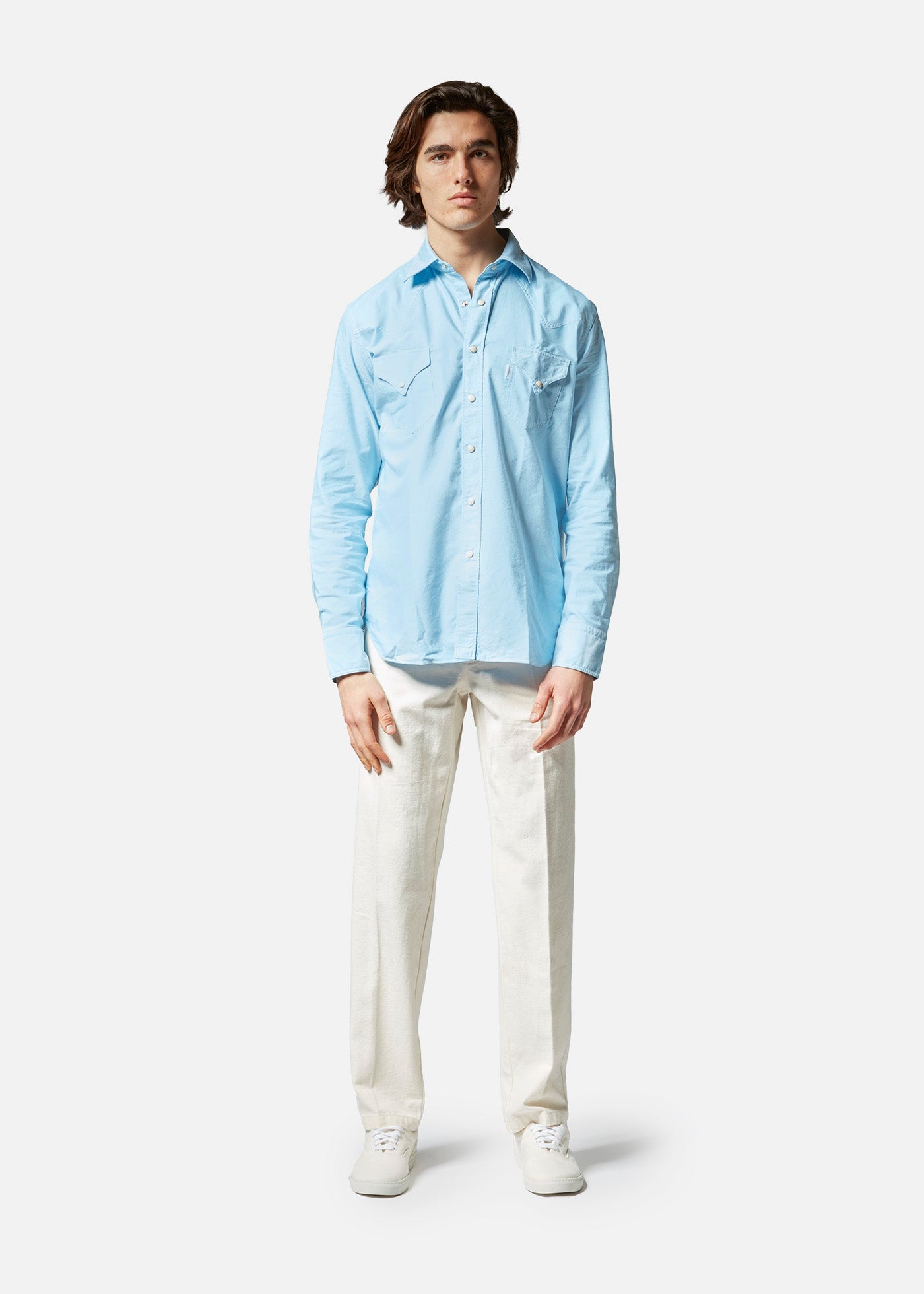 Aariosto Western Shirt Lightblue