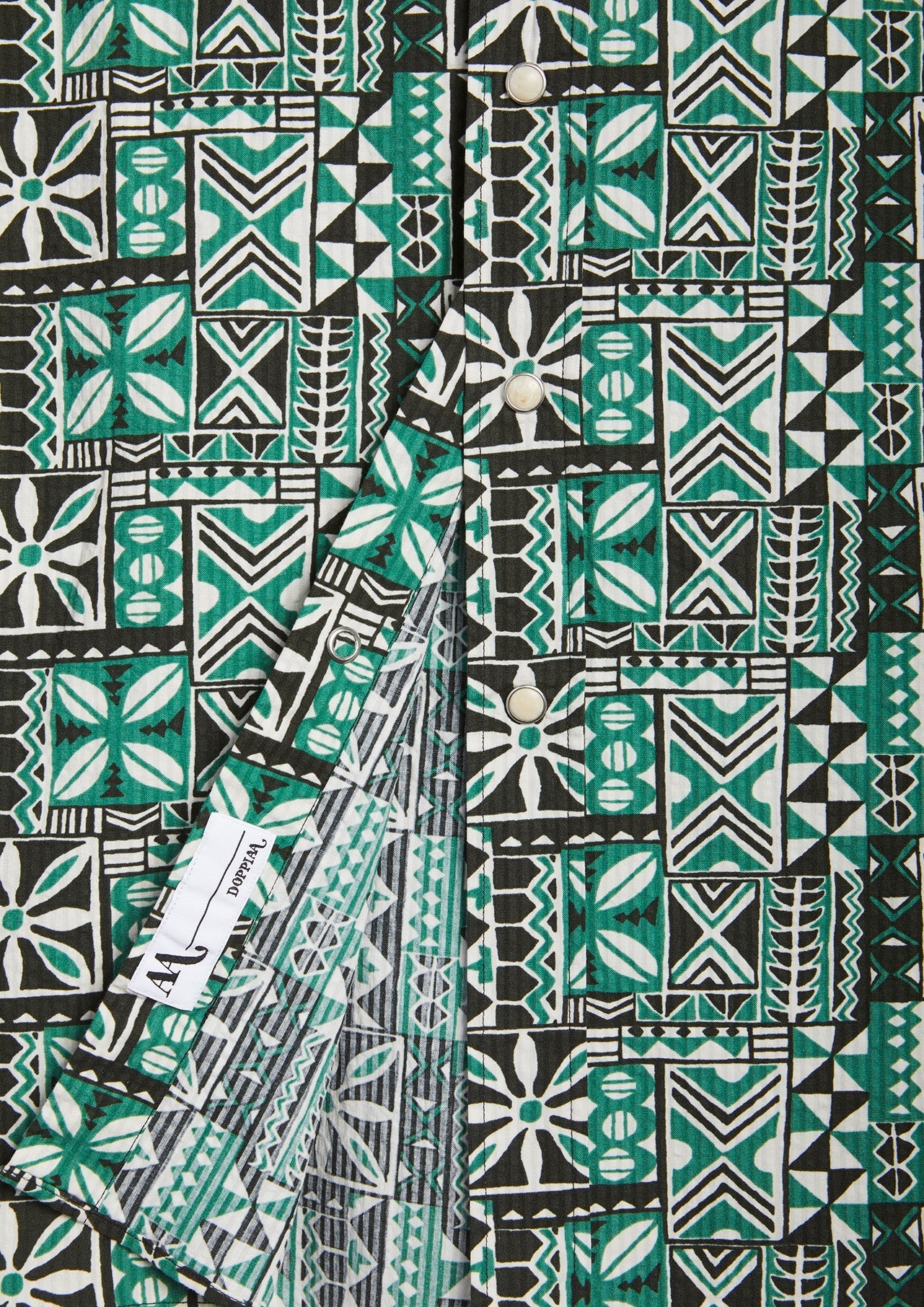 Aariosto Printed Western Shirt Green