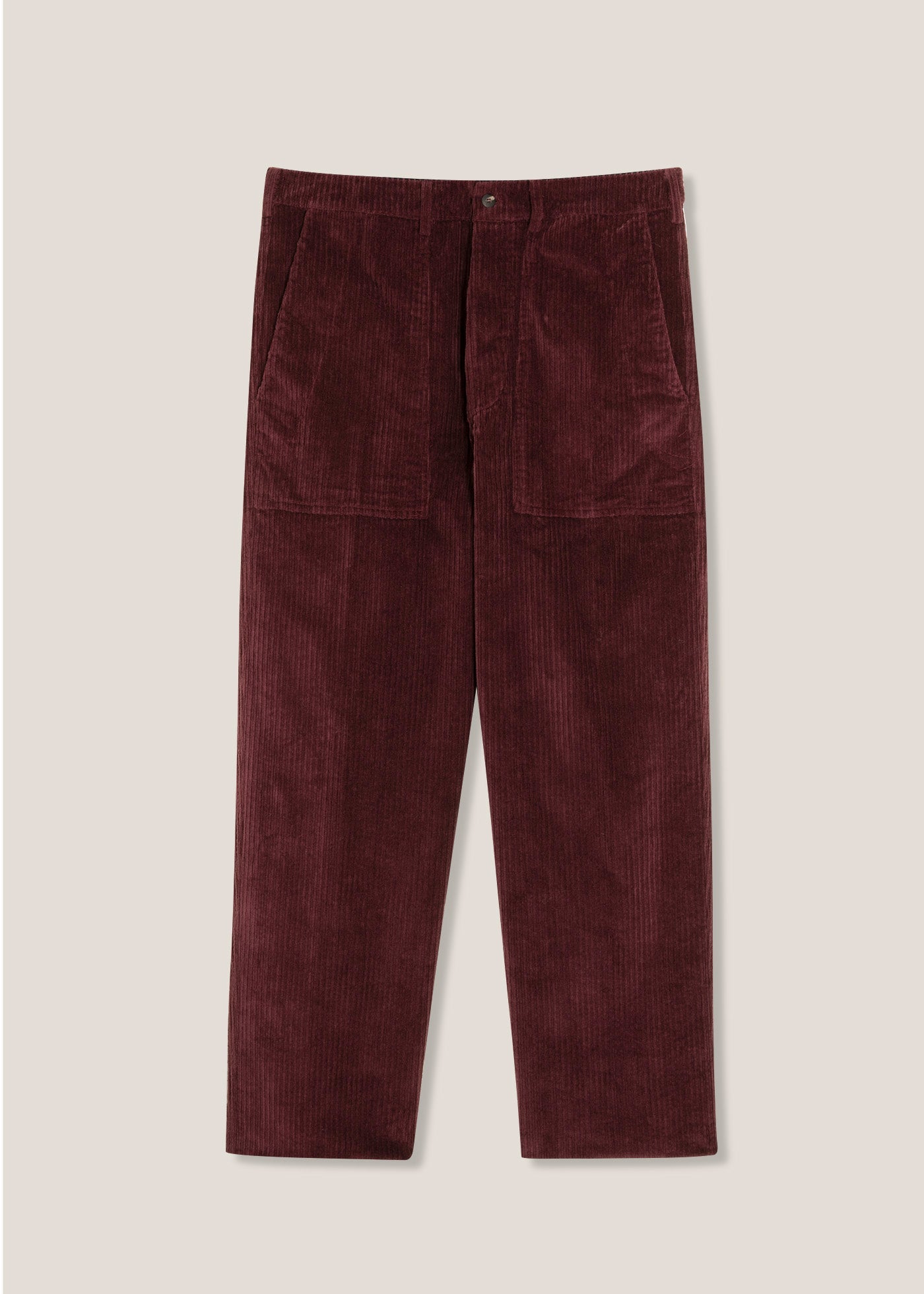 Aartemas Wide Corduroy Workwear Pants Red Trousers