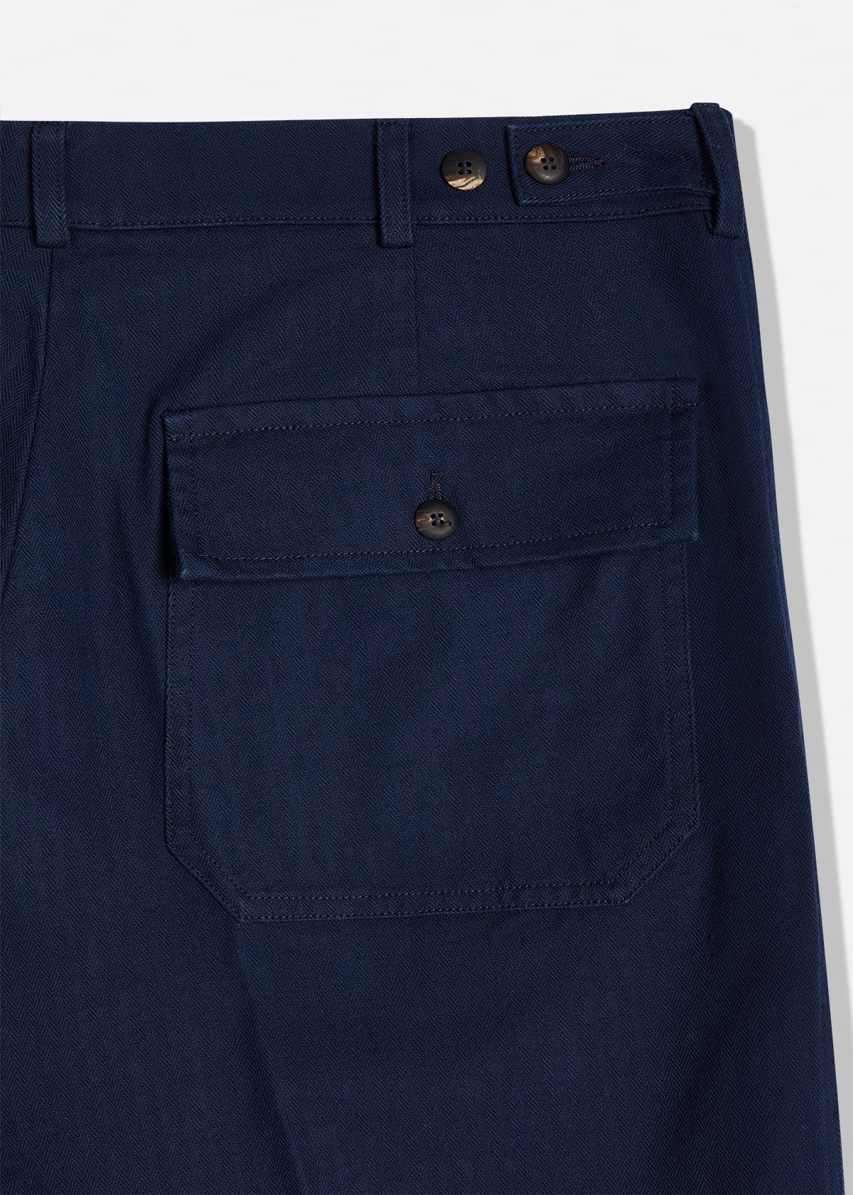 Aartemas Cotton Fatigue Trousers Blue