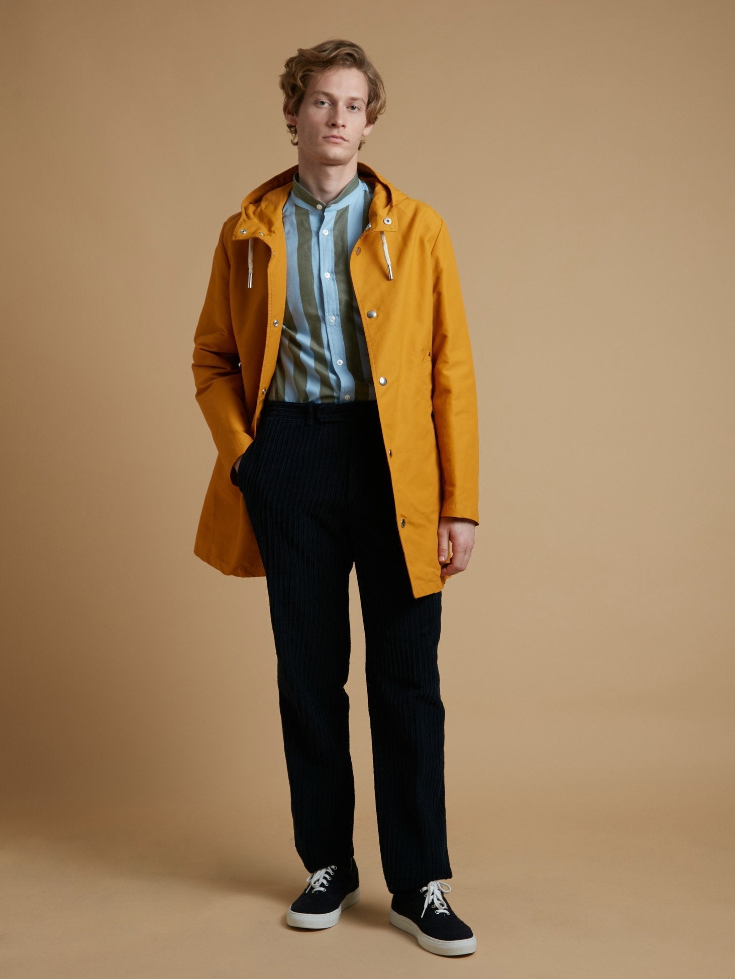 Aartu Raincoat With Hood Yellow Coats & Jackets