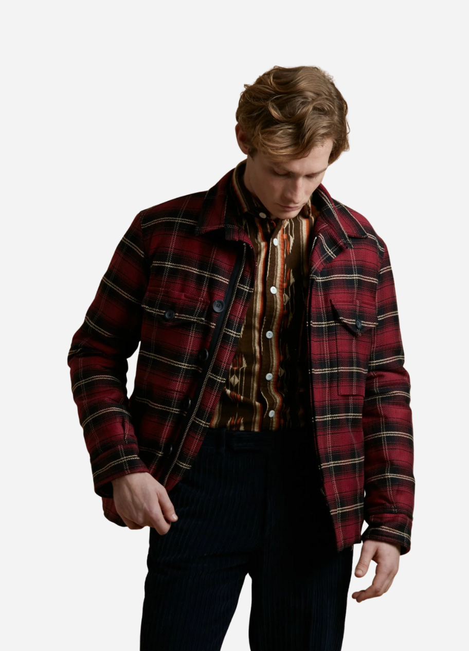Aasau Padded Jacket With Pockets Red Coats &
